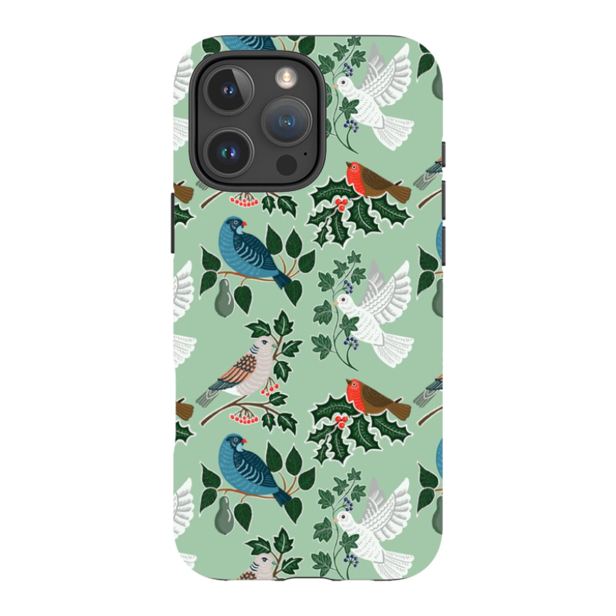 iPhone Tough Case - Winter Birds-1 By kate Heiss