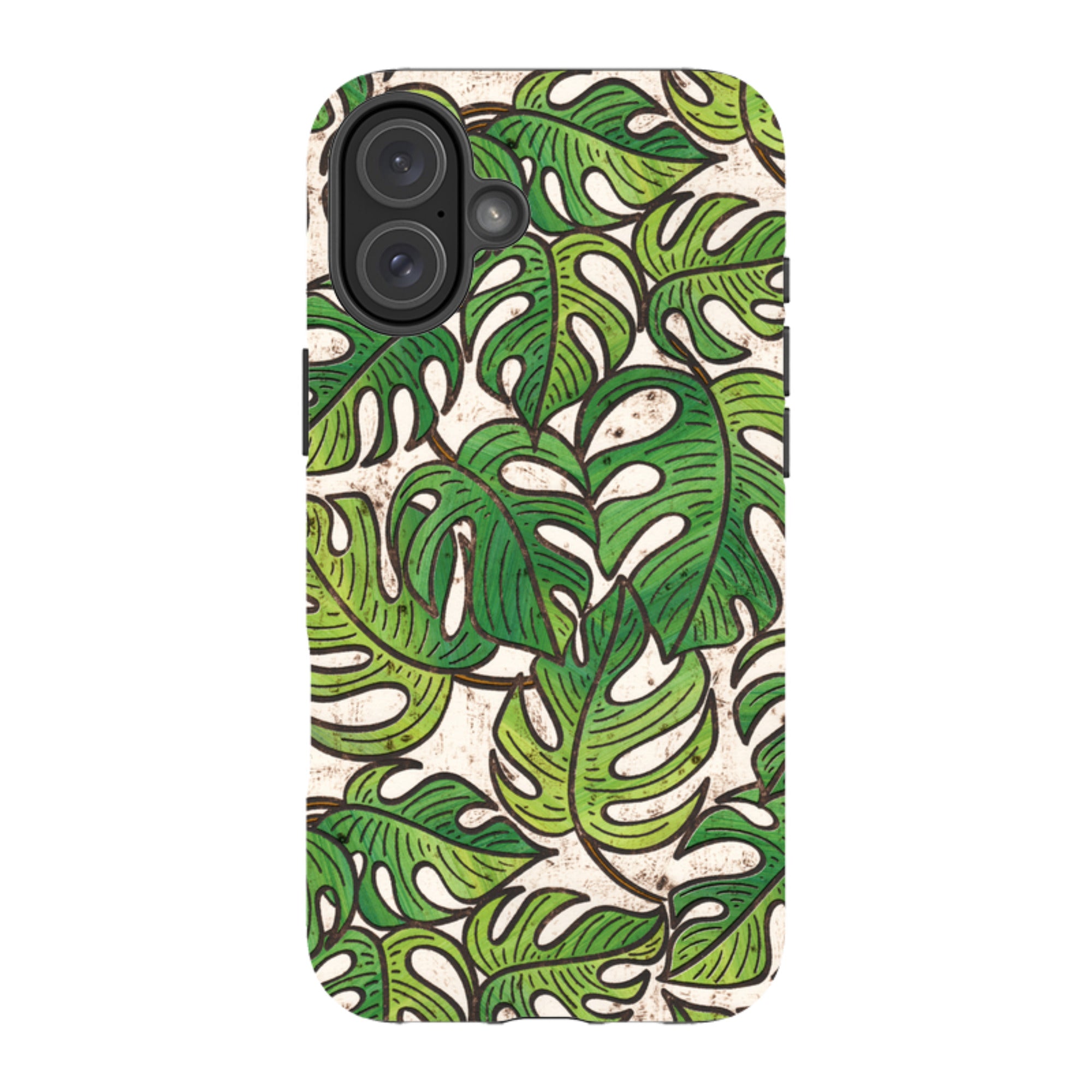 iPhone MagSafe Tough Case - Green Floral 1 By Amelia Bowman