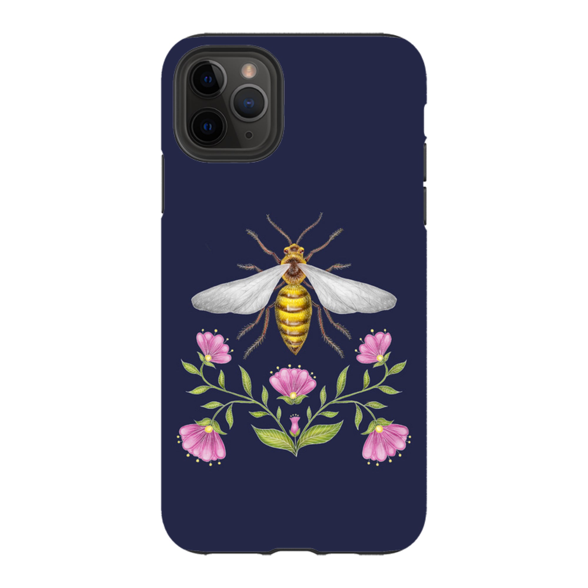 iPhone Tough Case - Wings Of Freedom Navy By Catherine Rowe