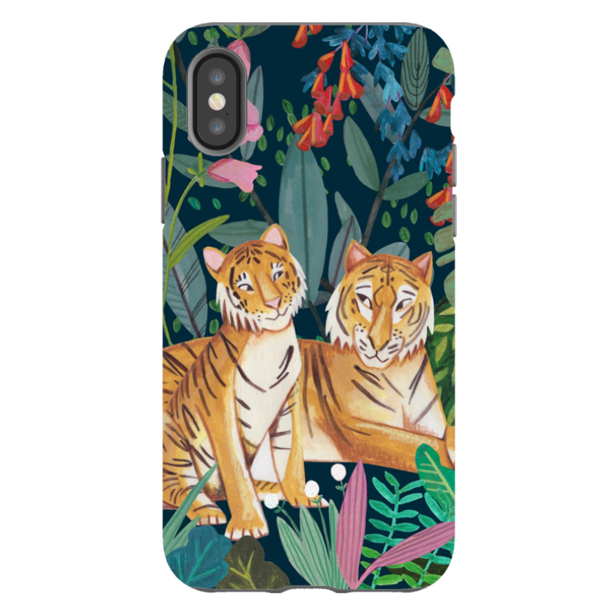 iPhone Tough Case - Tiger By Caroline Bonne Muller