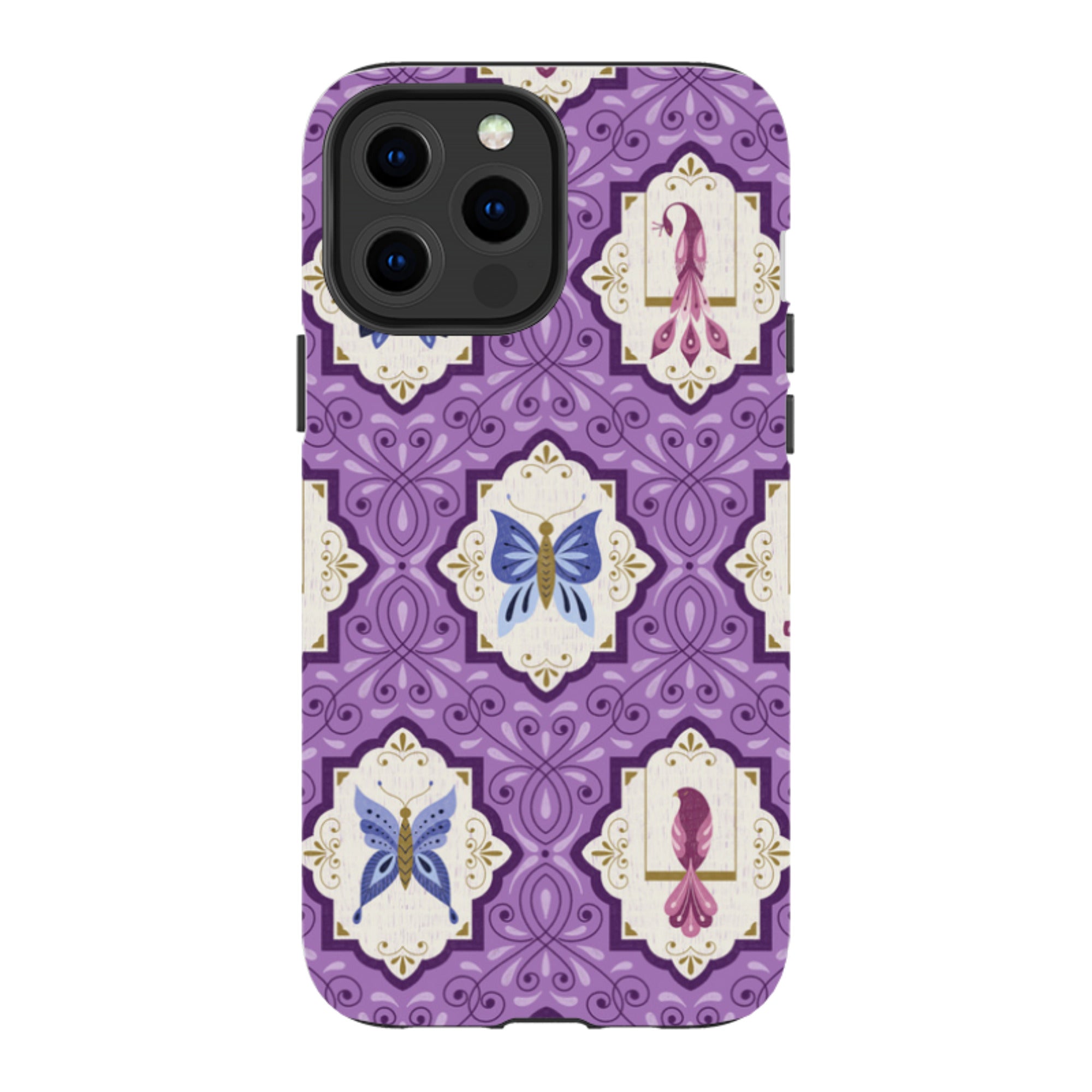 iPhone MagSafe Tough Case -  Wingframes Med Purple By Jenny Zemanek
