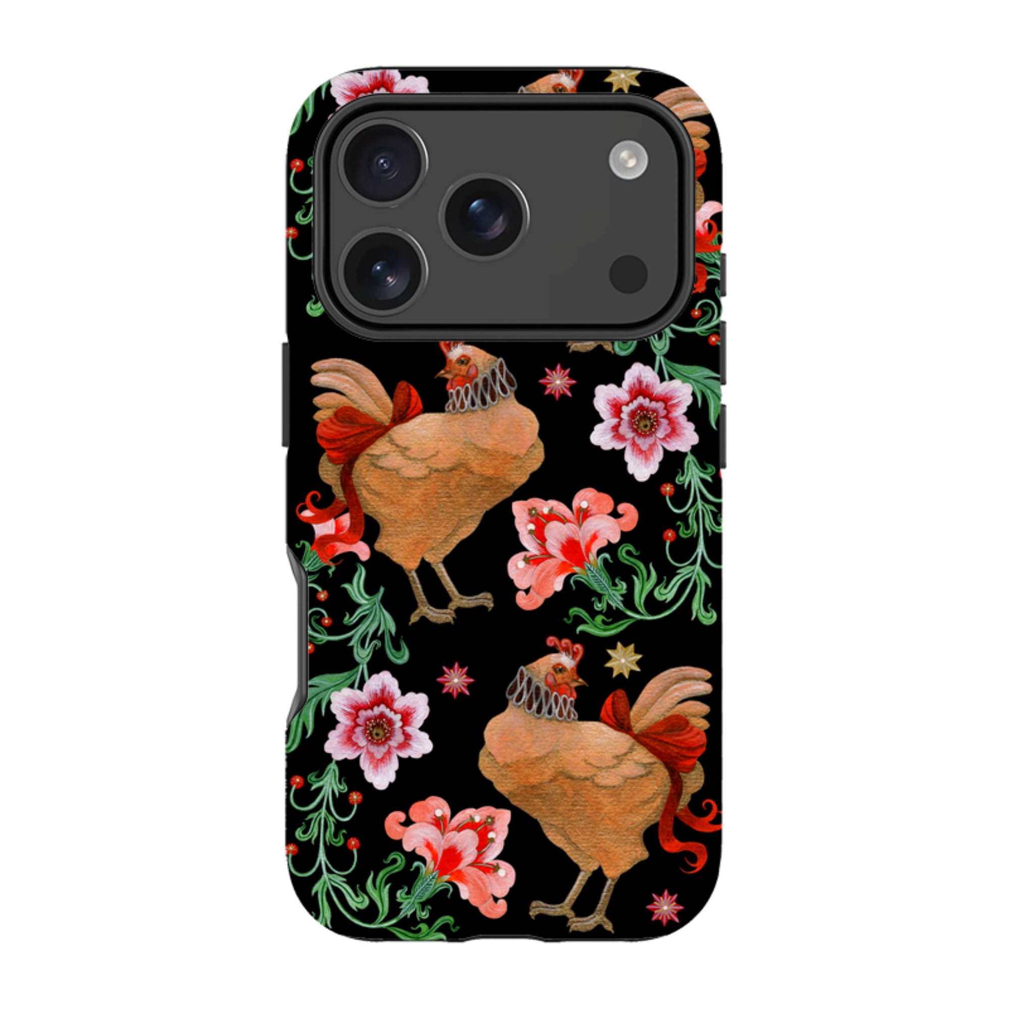 iPhone MagSafe Tough Case - Three French Hens By Maria Matos