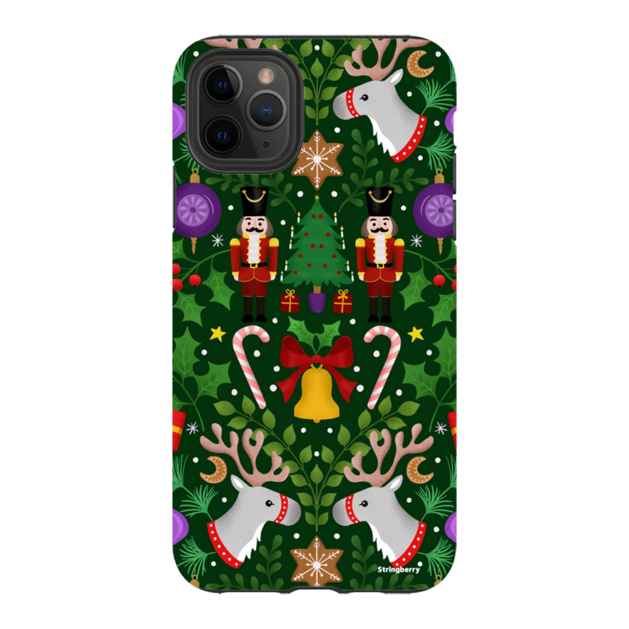 iPhone Tough Case - Xmas Pattern I By Bex Parkin