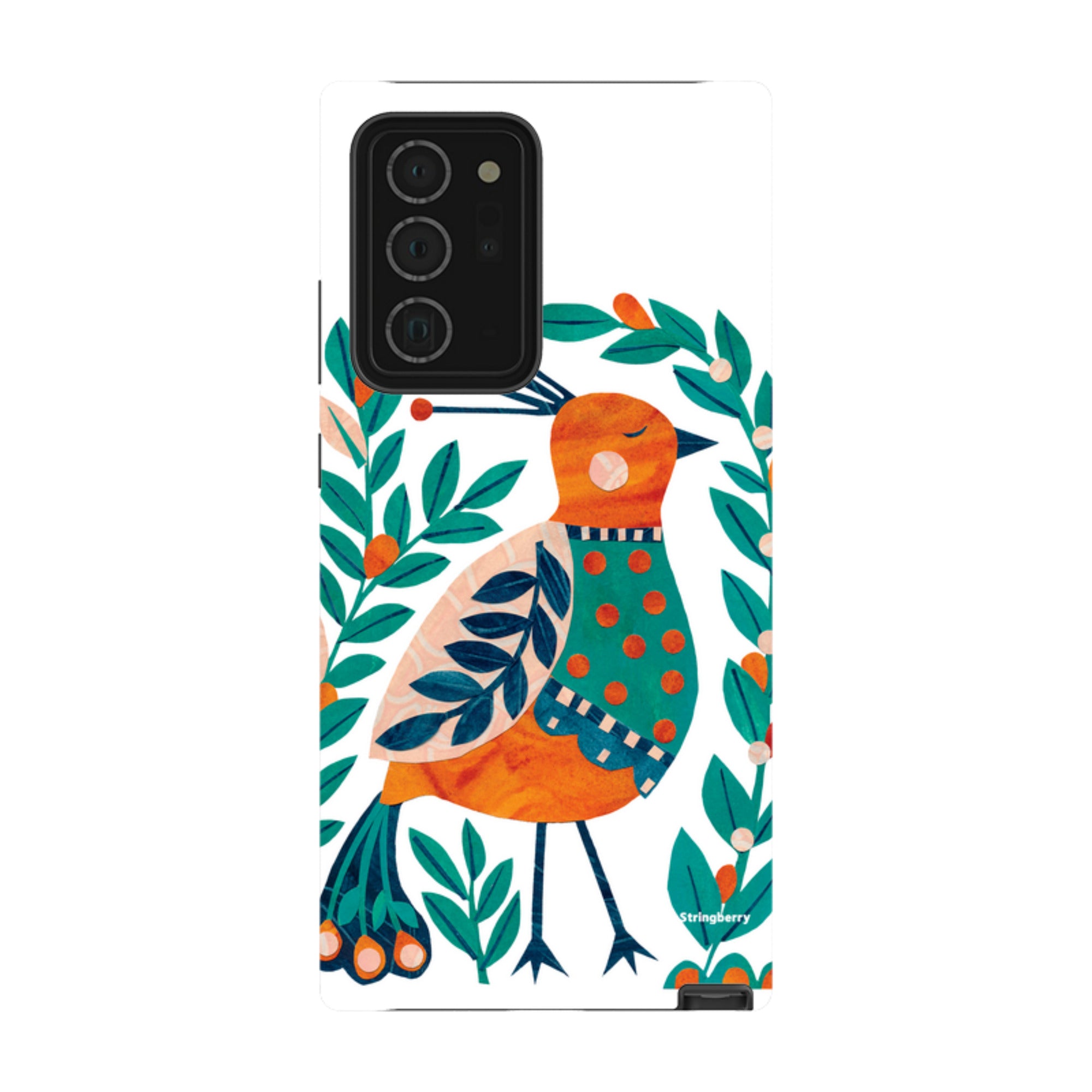 Samsung Tough Case - Folk Peacock By Tracey English