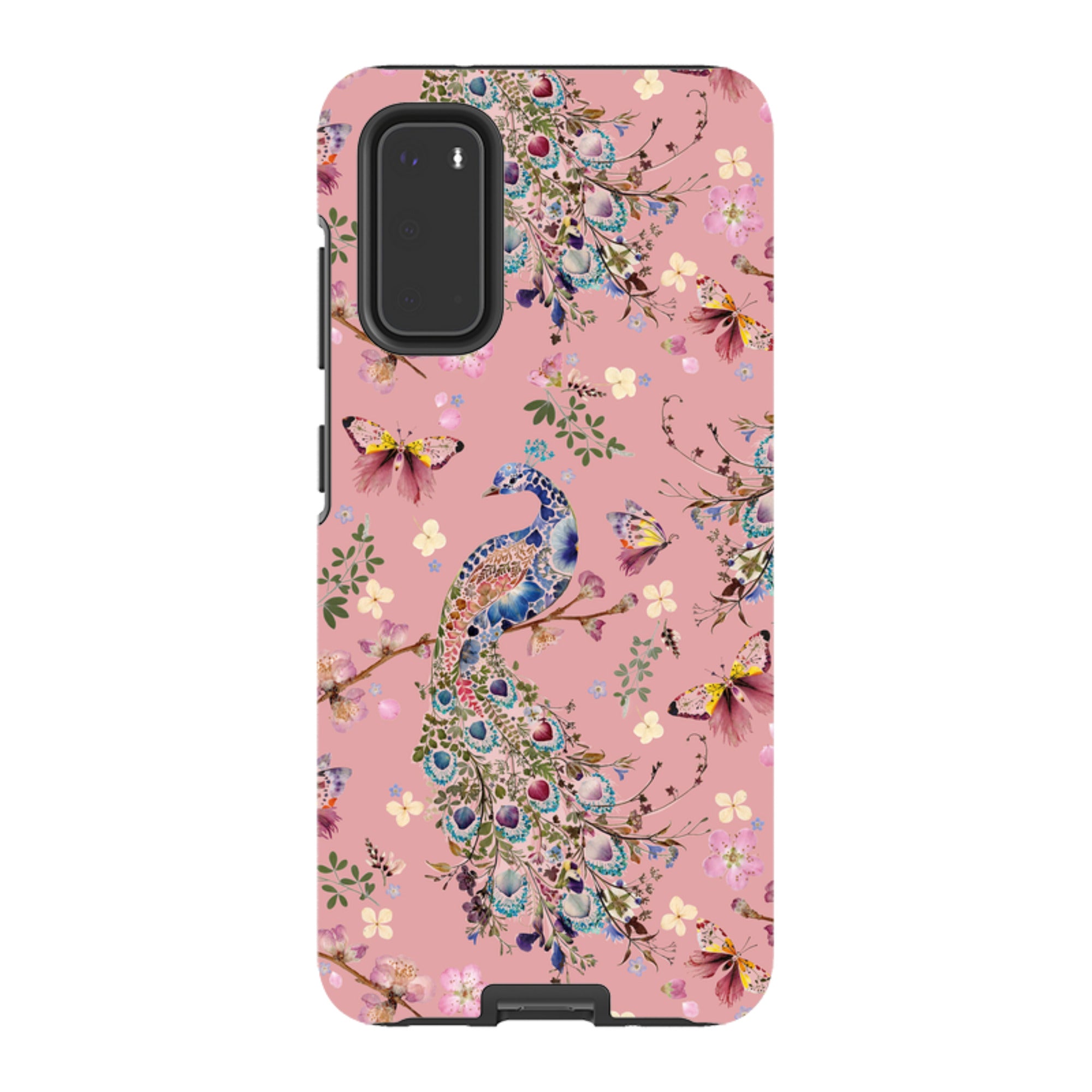 Samsung Tough Case - Peacock and Cherry Blossoms Lupine By Helen Ahpornsiri