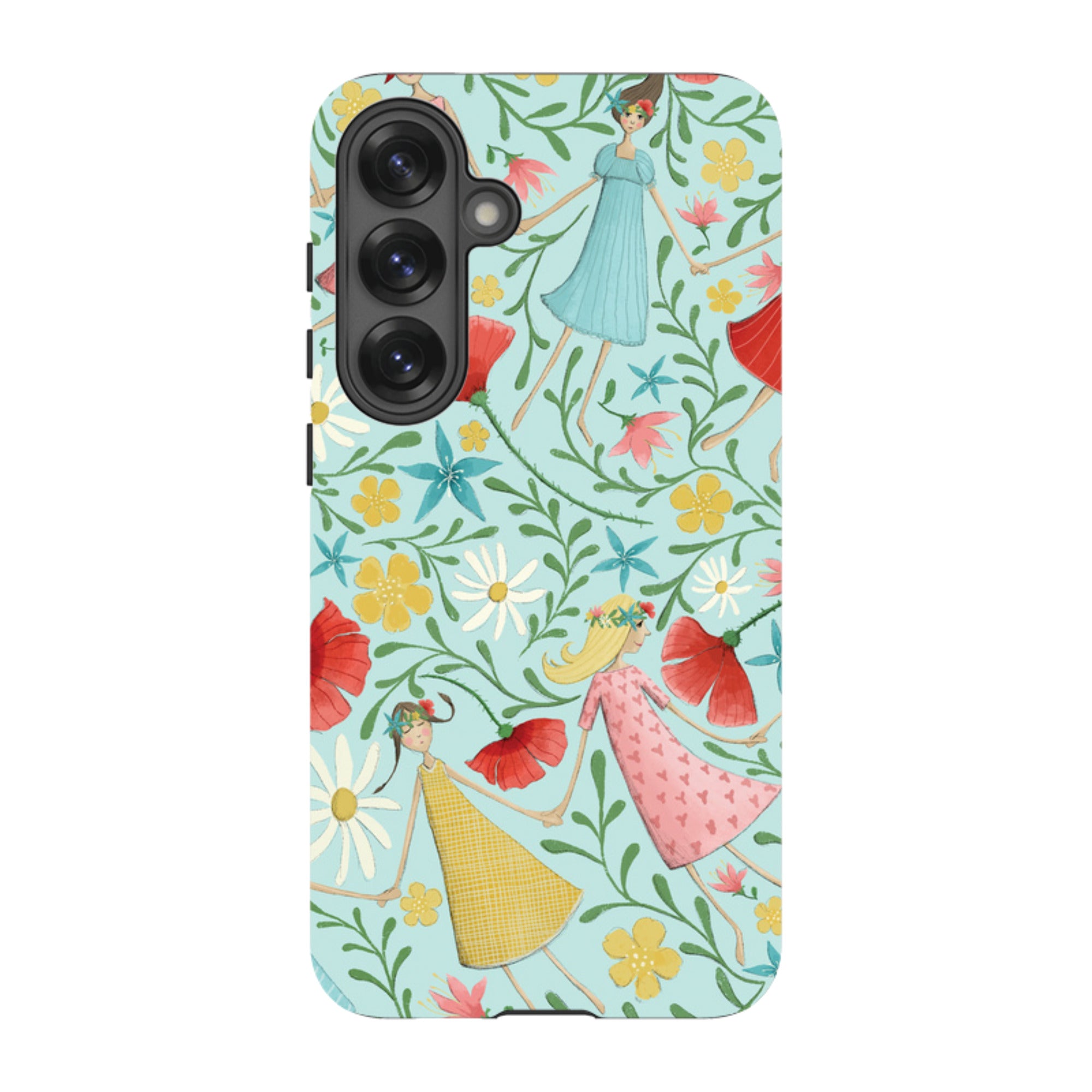 Samsung Tough Case - Midsummer Dance Blue By Maja Lindberg