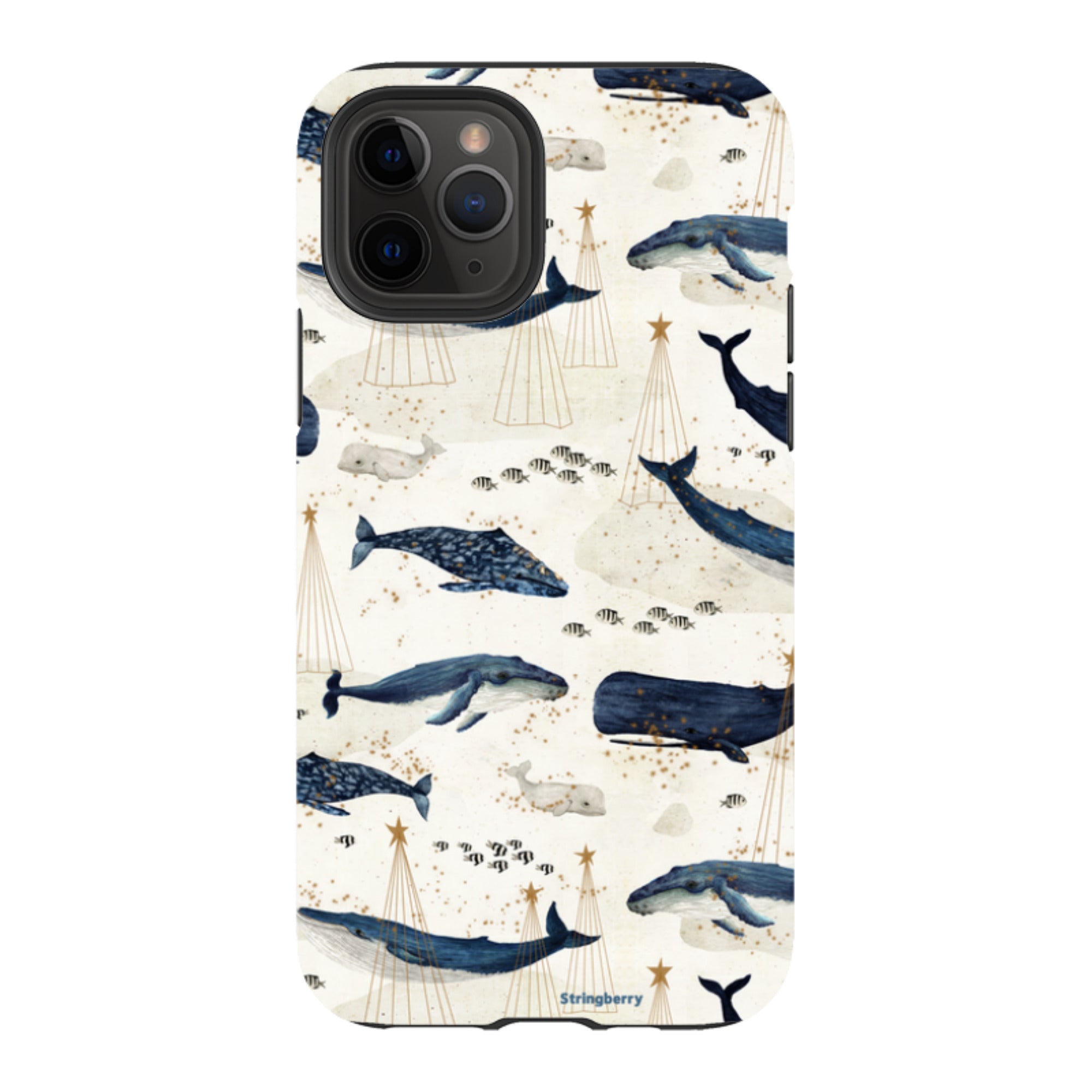 iPhone Tough Case - Christmas Whale III By Katherine Quinn