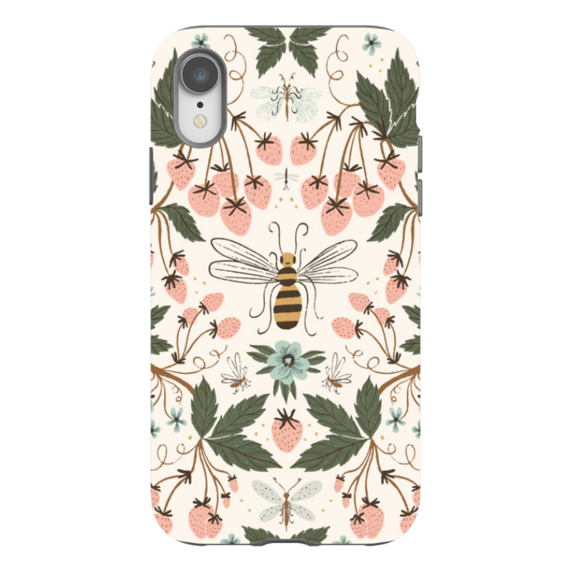 iPhone Tough Case - Bugs And Berries By Meghann Rader