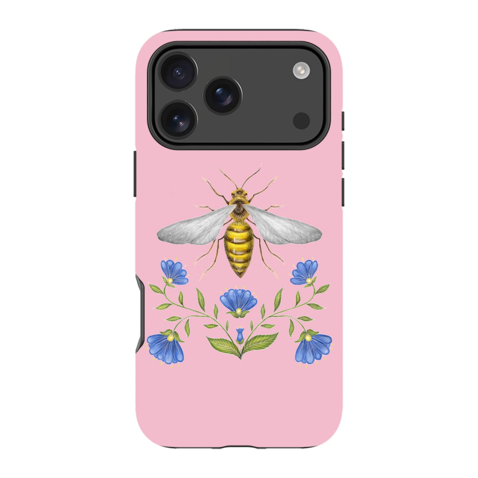iPhone MagSafe Tough Case - Wings Of Freedom Pink By Catherine Rowe