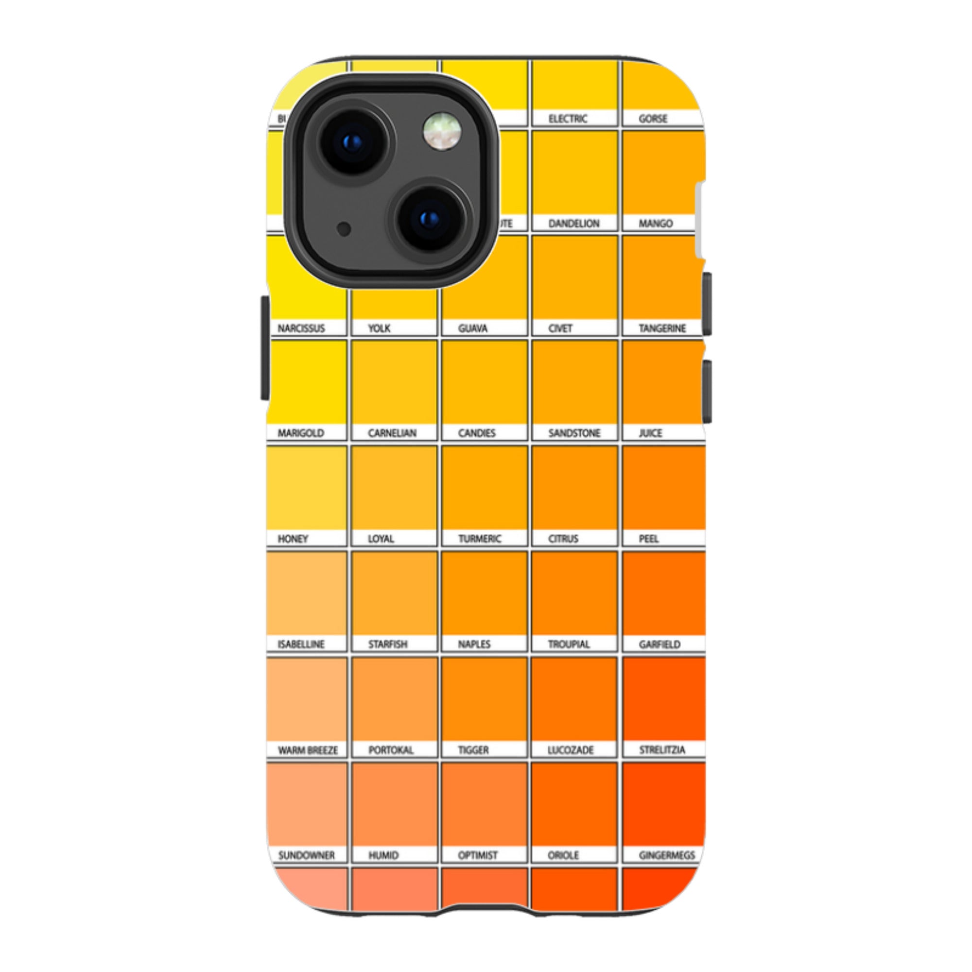 iPhone Tough Case - Yellow Chromology By Kitty Joseph