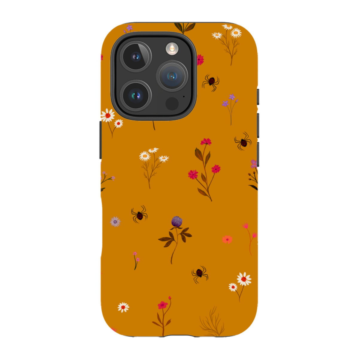 iPhone Tough Case - Florals and Spiders - Spice By Katherine Quinn