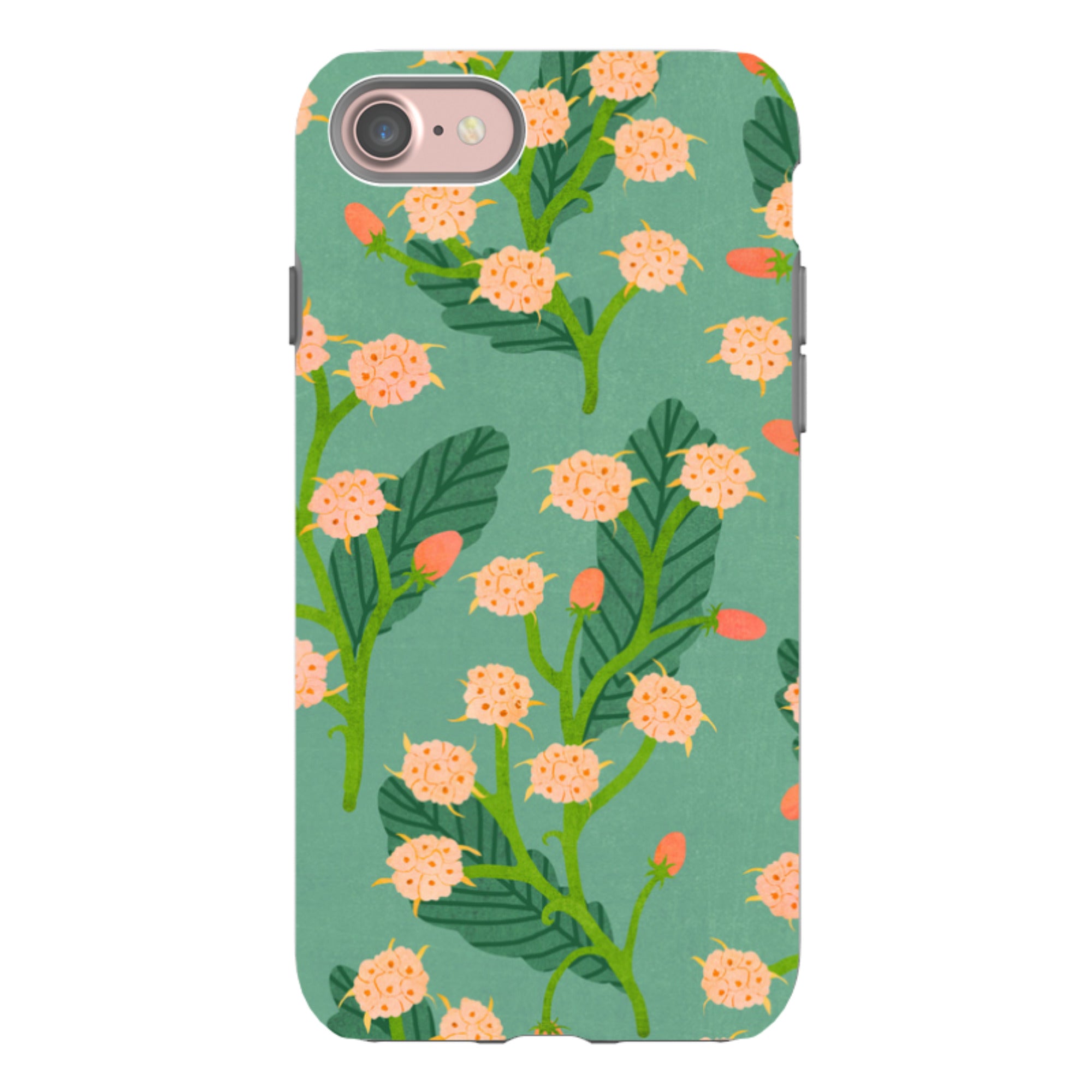iPhone Tough Case - Summer Seeds Teal By Katherine Quinn
