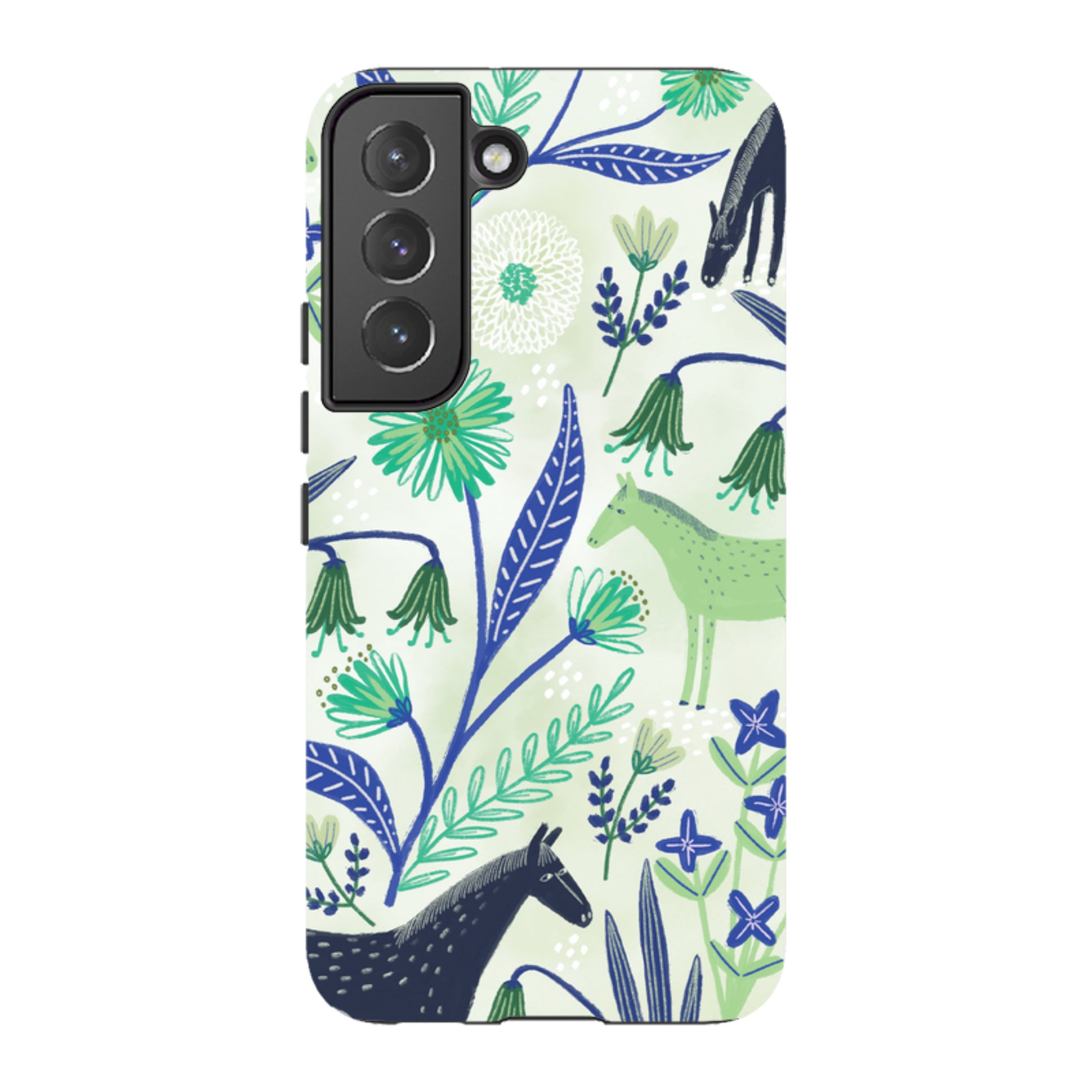 Samsung Tough Case - Wild Ponies Green By Lee Foster Wilson