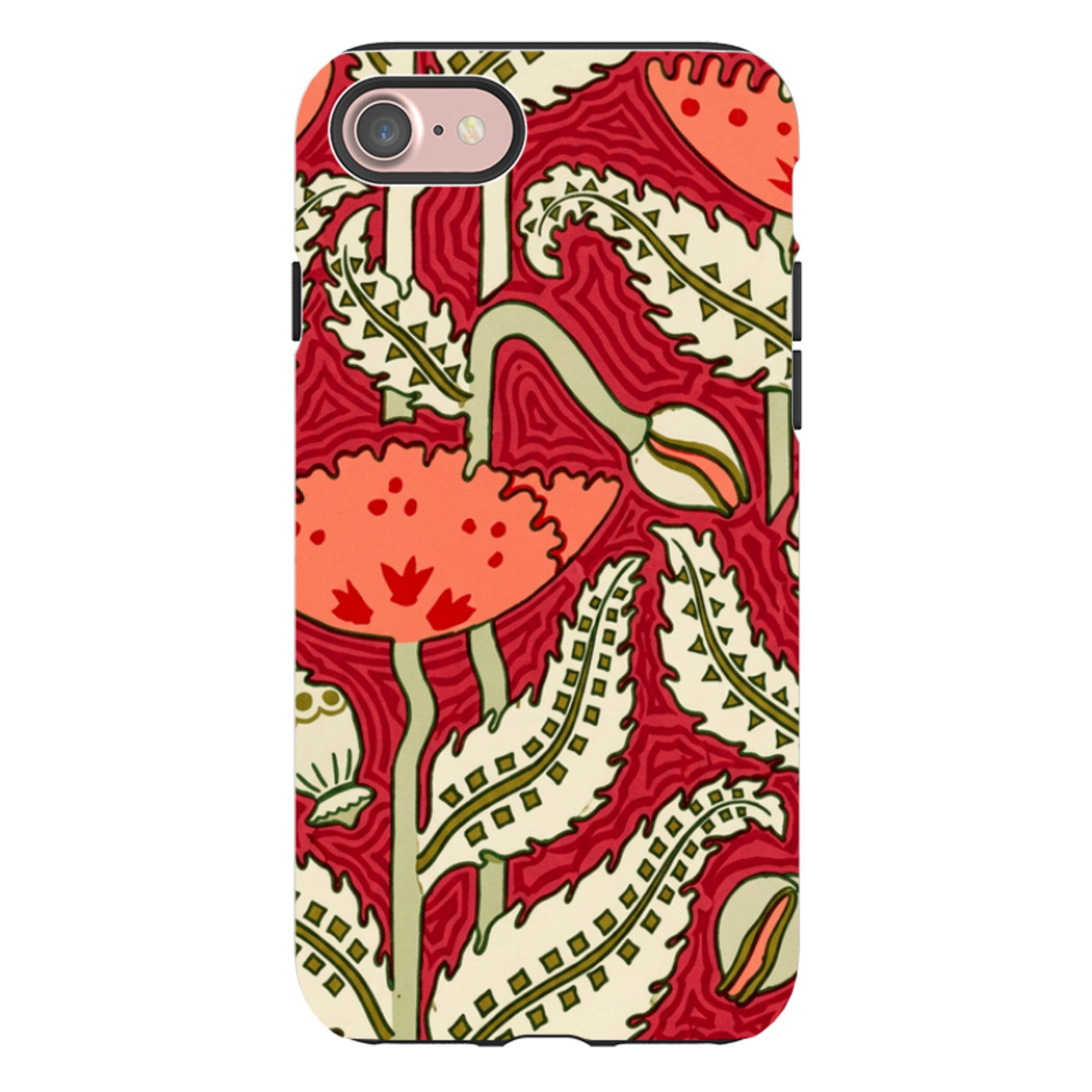 iPhone Tough Case - William Morris Red Floral