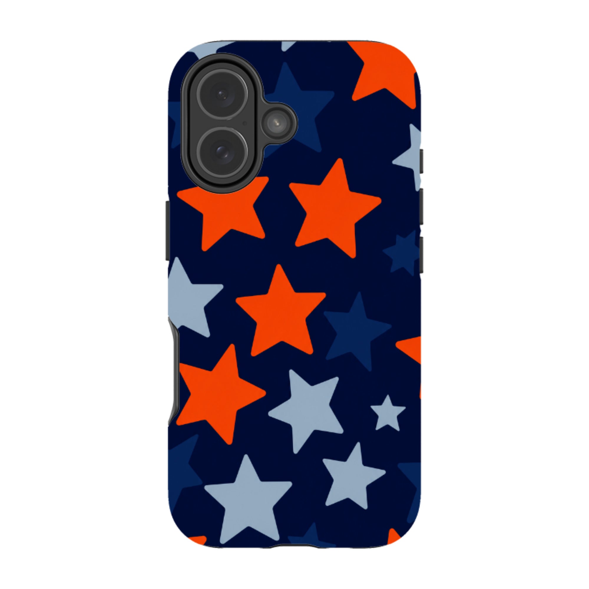 iPhone Tough Case - Navy Blue & Orange Star