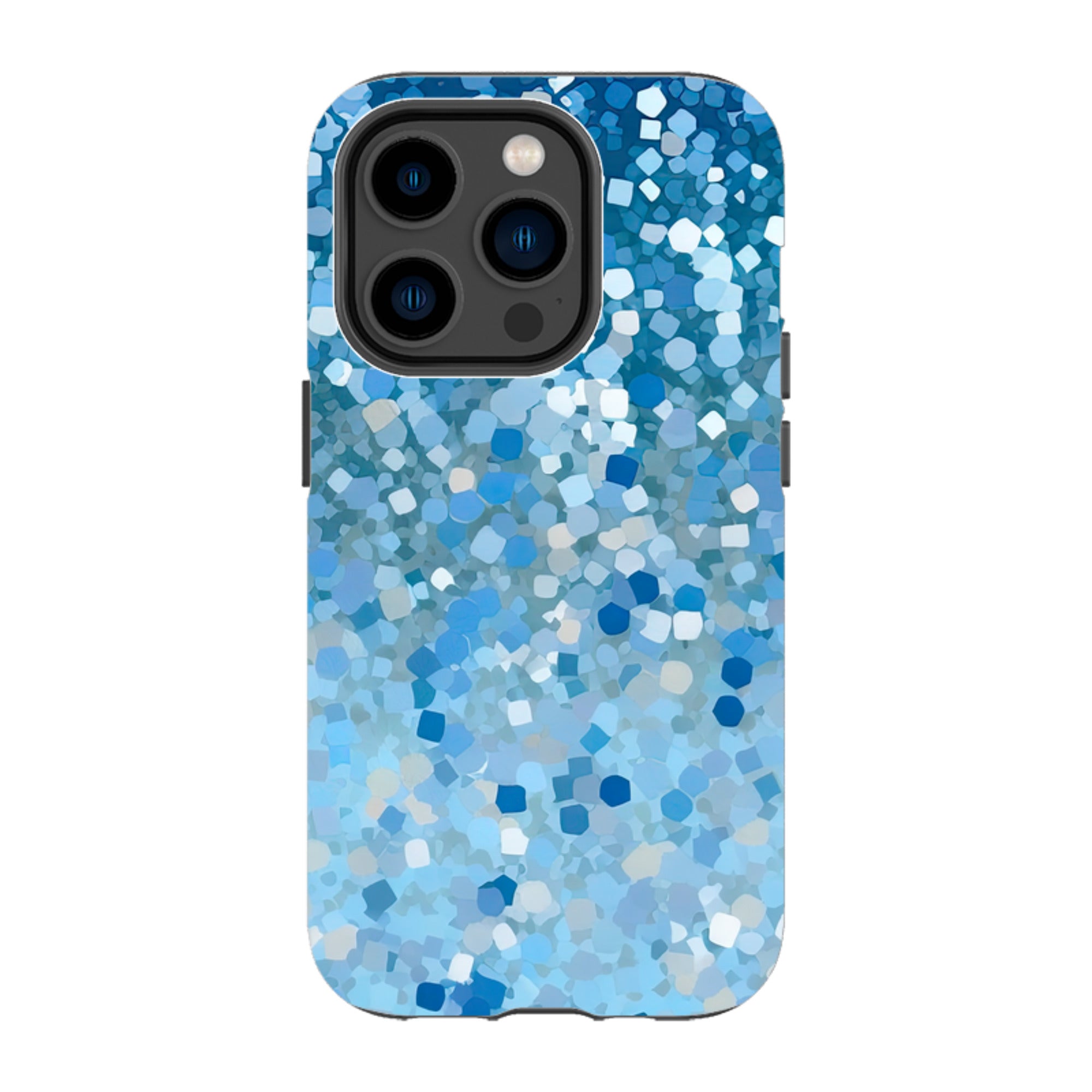 iPhone MagSafe Tough Case - Blue Glitter II (Case does not glitter)