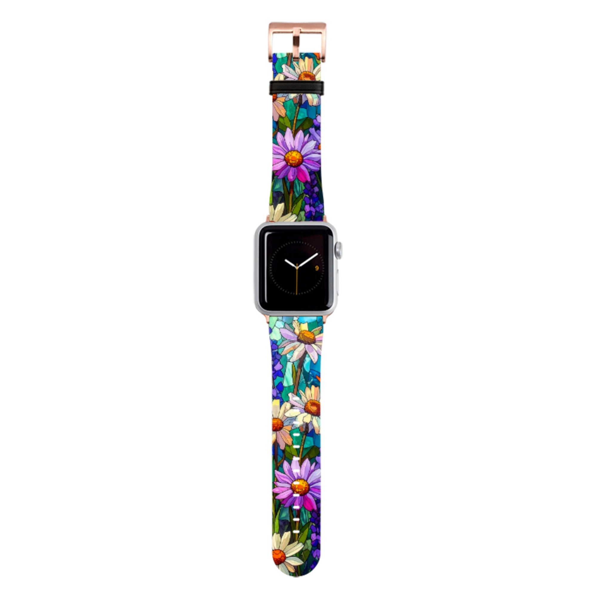 Purple Daisies Apple Watch Strap