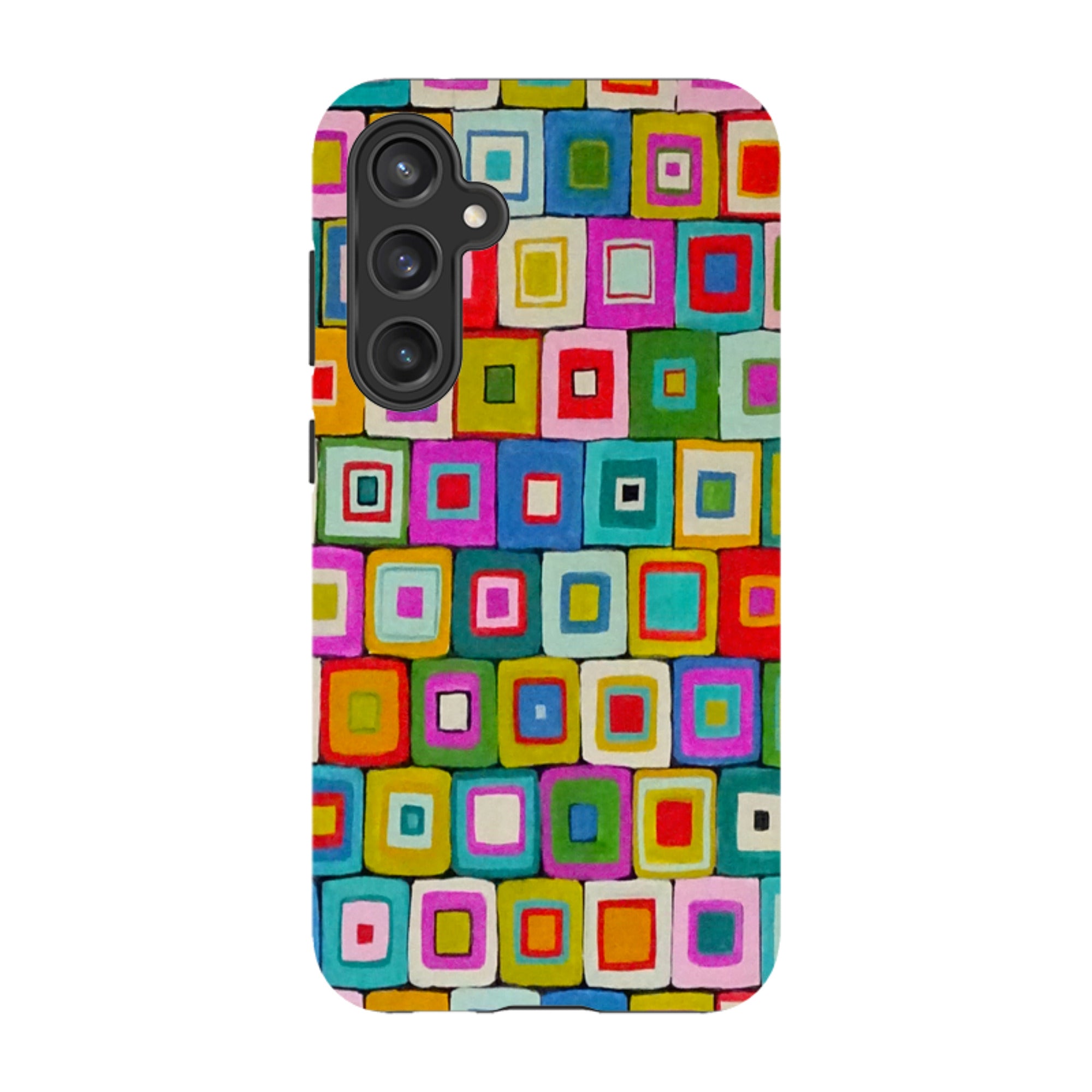 Samsung Tough Case - Atelier Blanket Squares Bright By Sarah Campbell