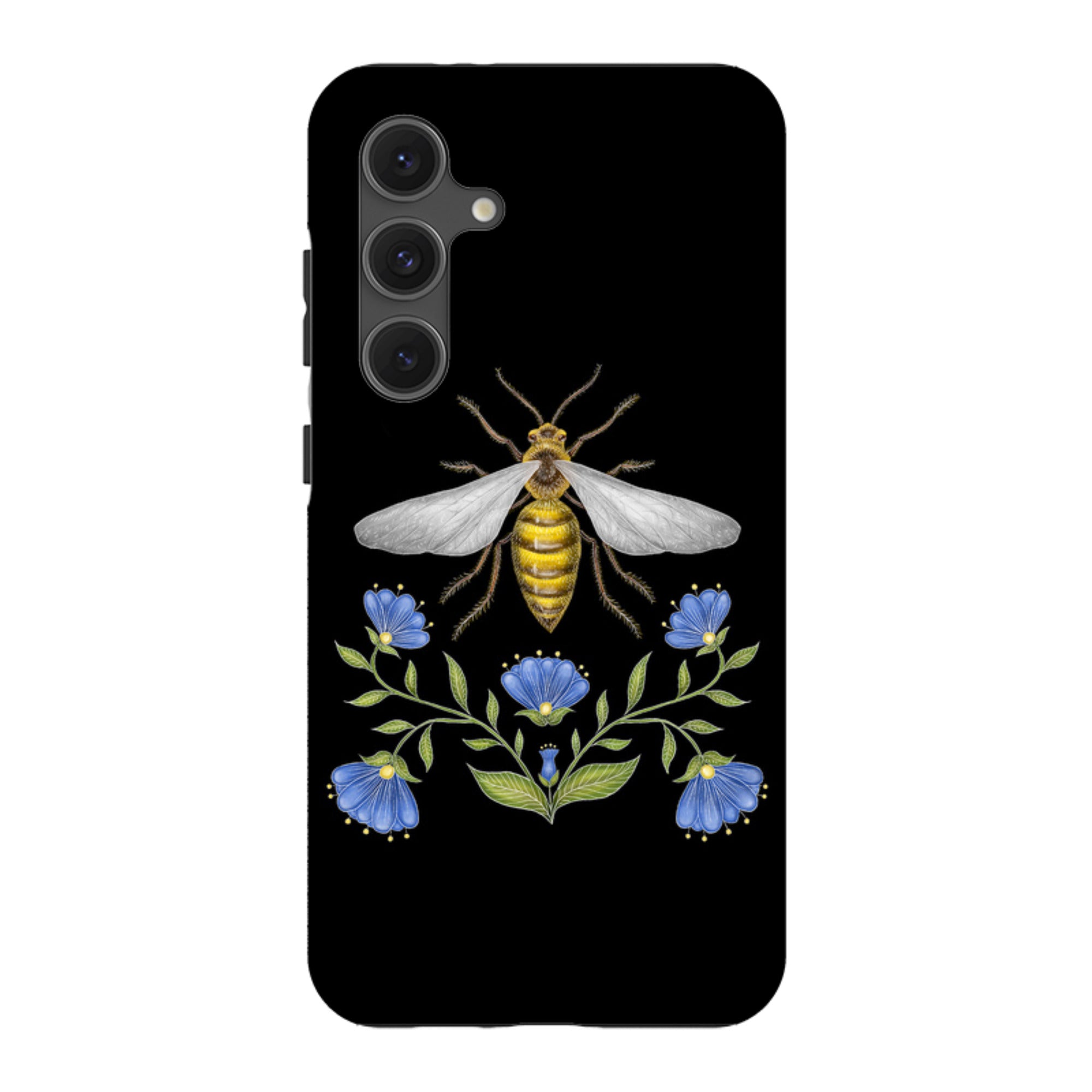 Samsung Tough Case - Wings Of Freedom Black By Catherine Rowe