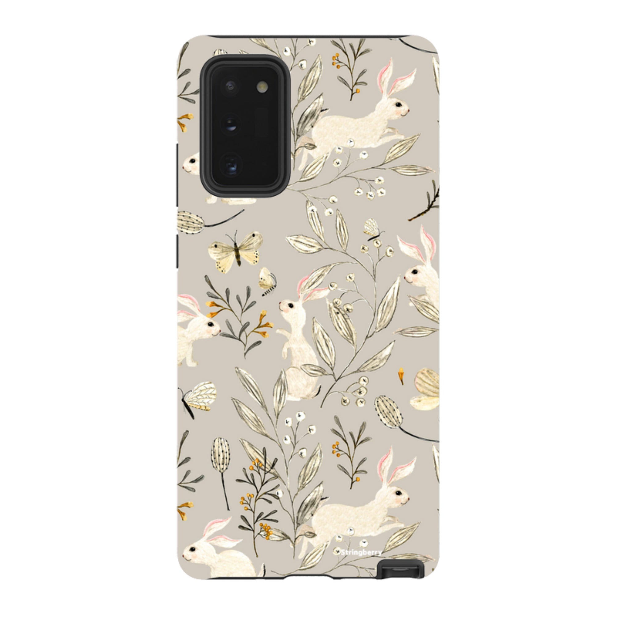 Samsung Tough Case - Bunnies Grey By Katherine Quinn