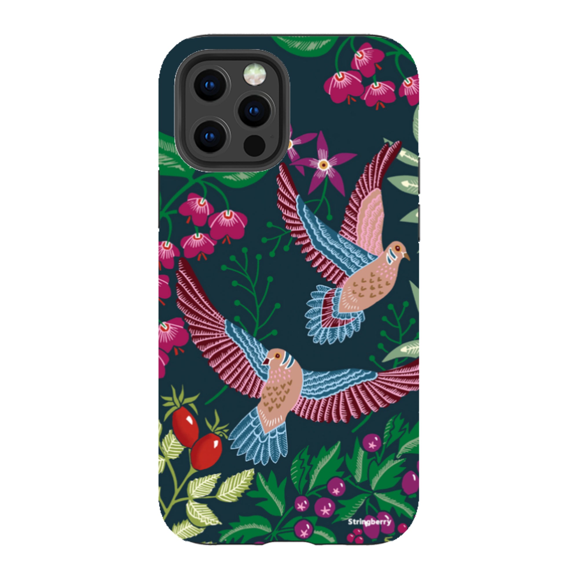 iPhone Tough Case - Two Turtle Doves By Kate Heiss