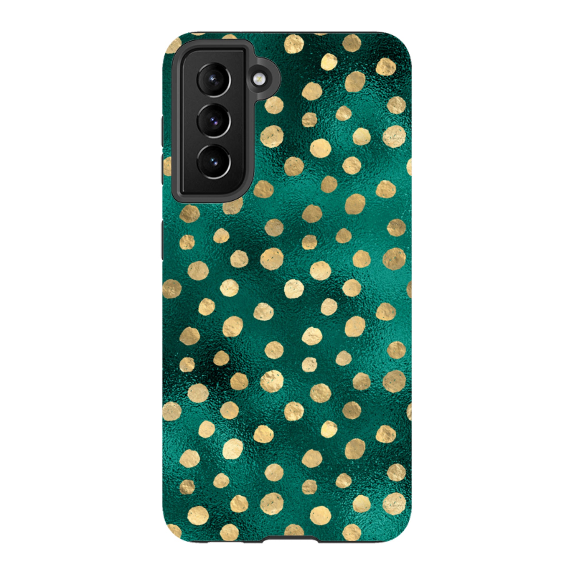 Samsung Tough Case - Forest and Gold Dots