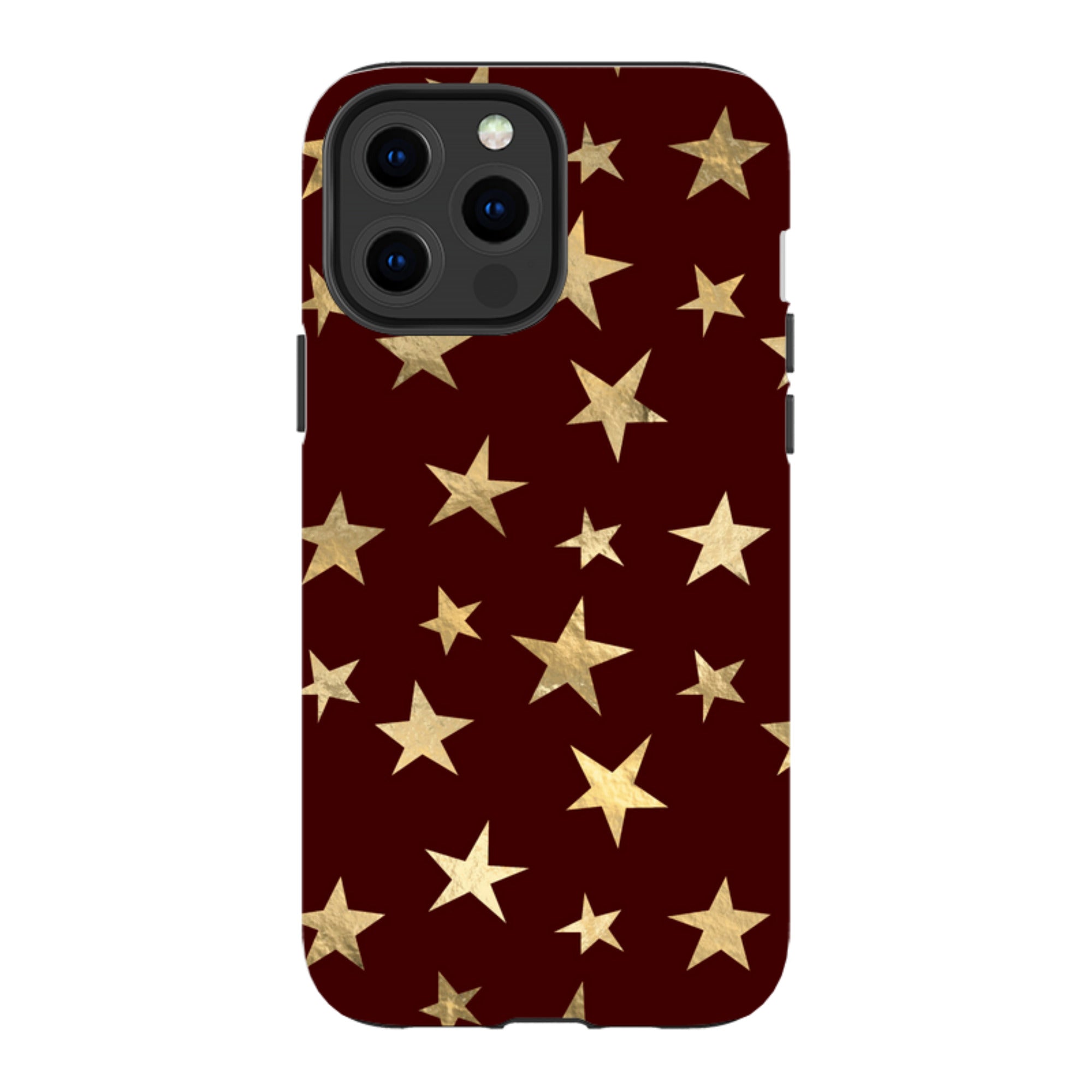iPhone MagSafe Tough Case - Brown and Gold Stars