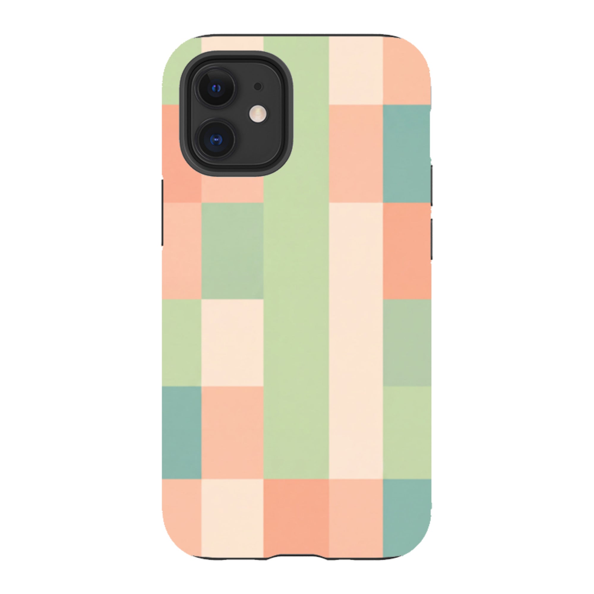 iPhone Tough Case - Pastel Gingham