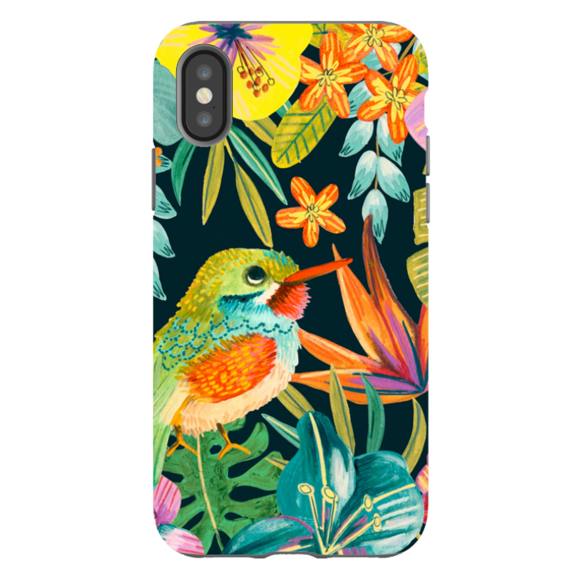 iPhone Tough Case - Tropical Bird By Caroline Bonne Muller