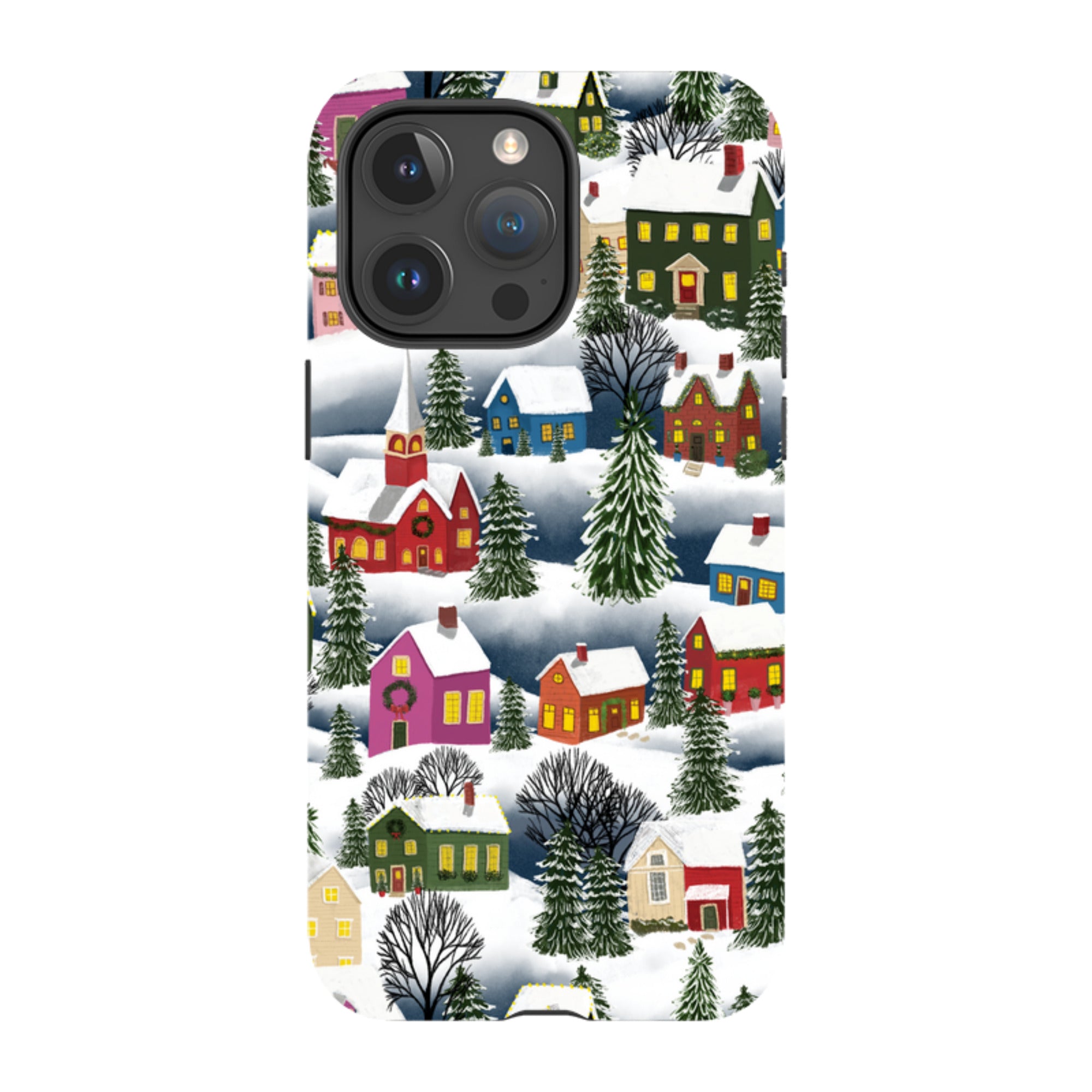 iPhone MagSafe Tough Case - Advent Street Town By Abby Jacobs
