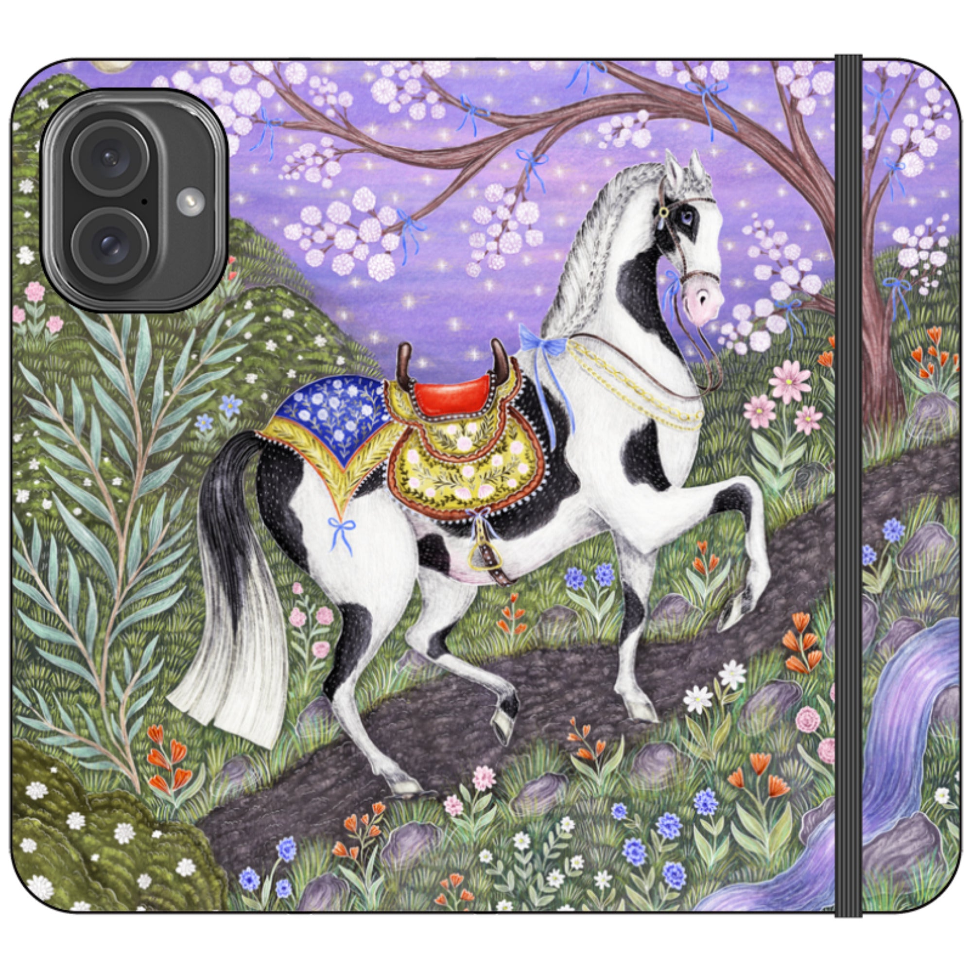 Sunset Steed Wallet Case By Catherine Rowe