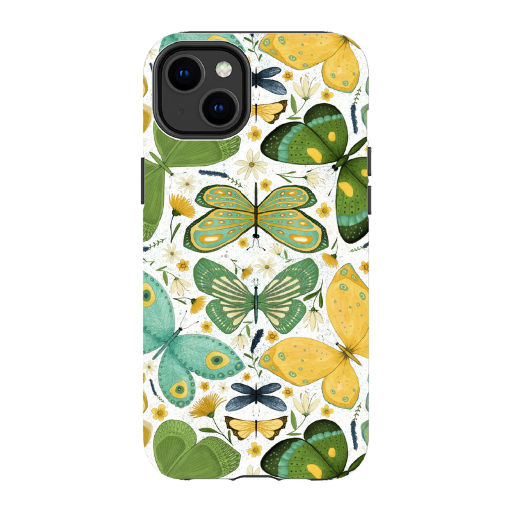 iPhone MagSafe Tough Case - Green Butterflies By Maja Lindberg