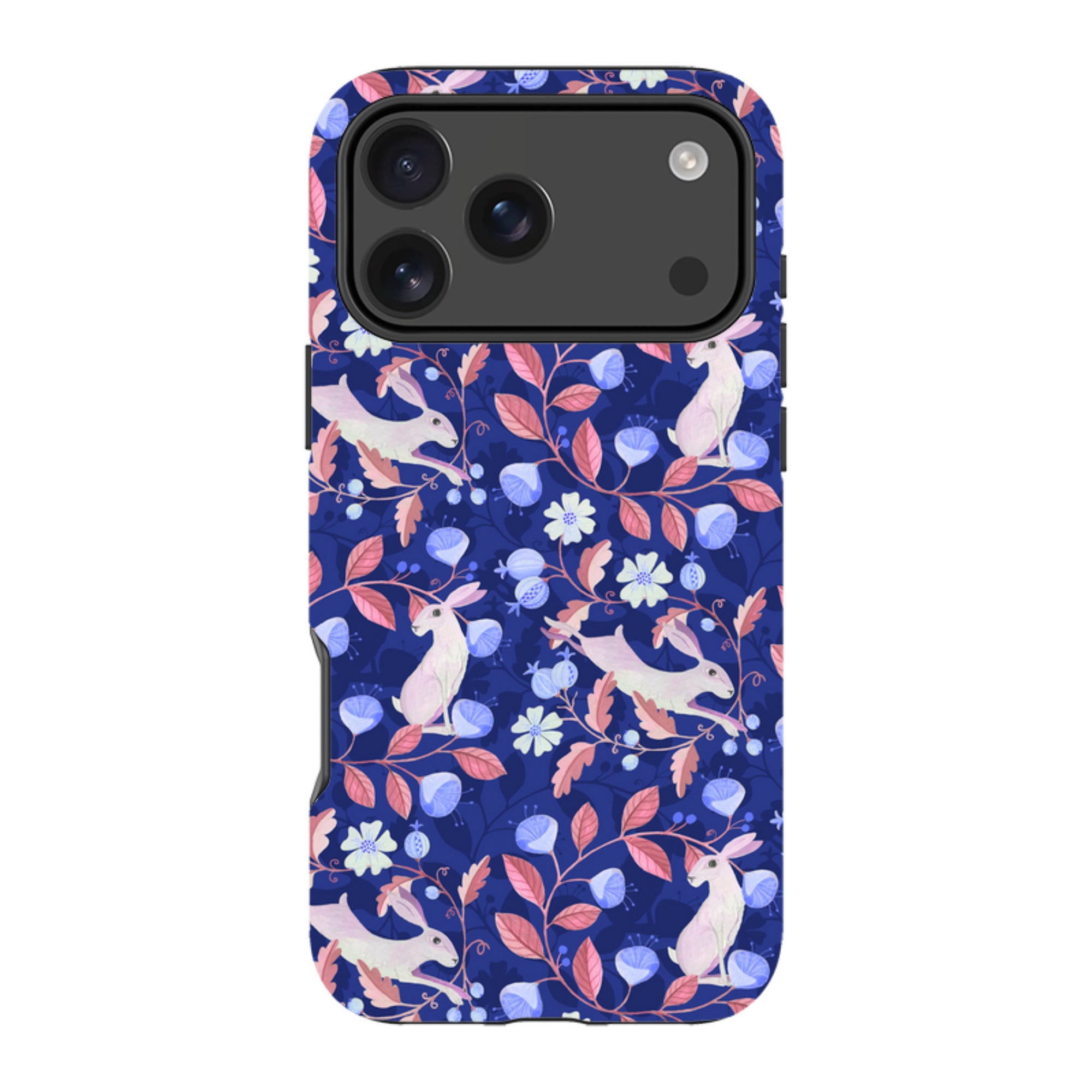 iPhone Tough Case - Hare Pattern By Bex Parkin