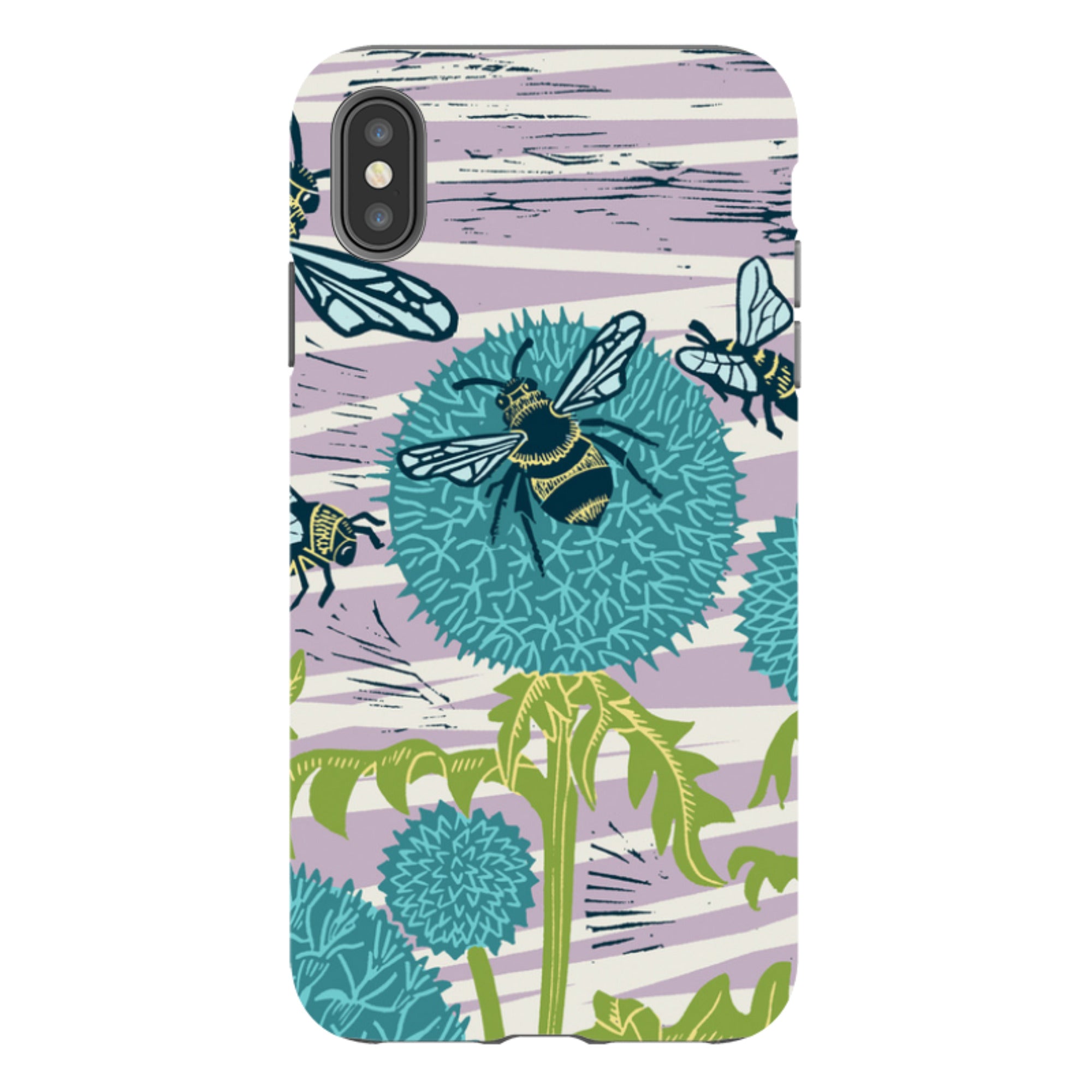 iPhone Tough Case - Pollinating Bees By Kate Heiss