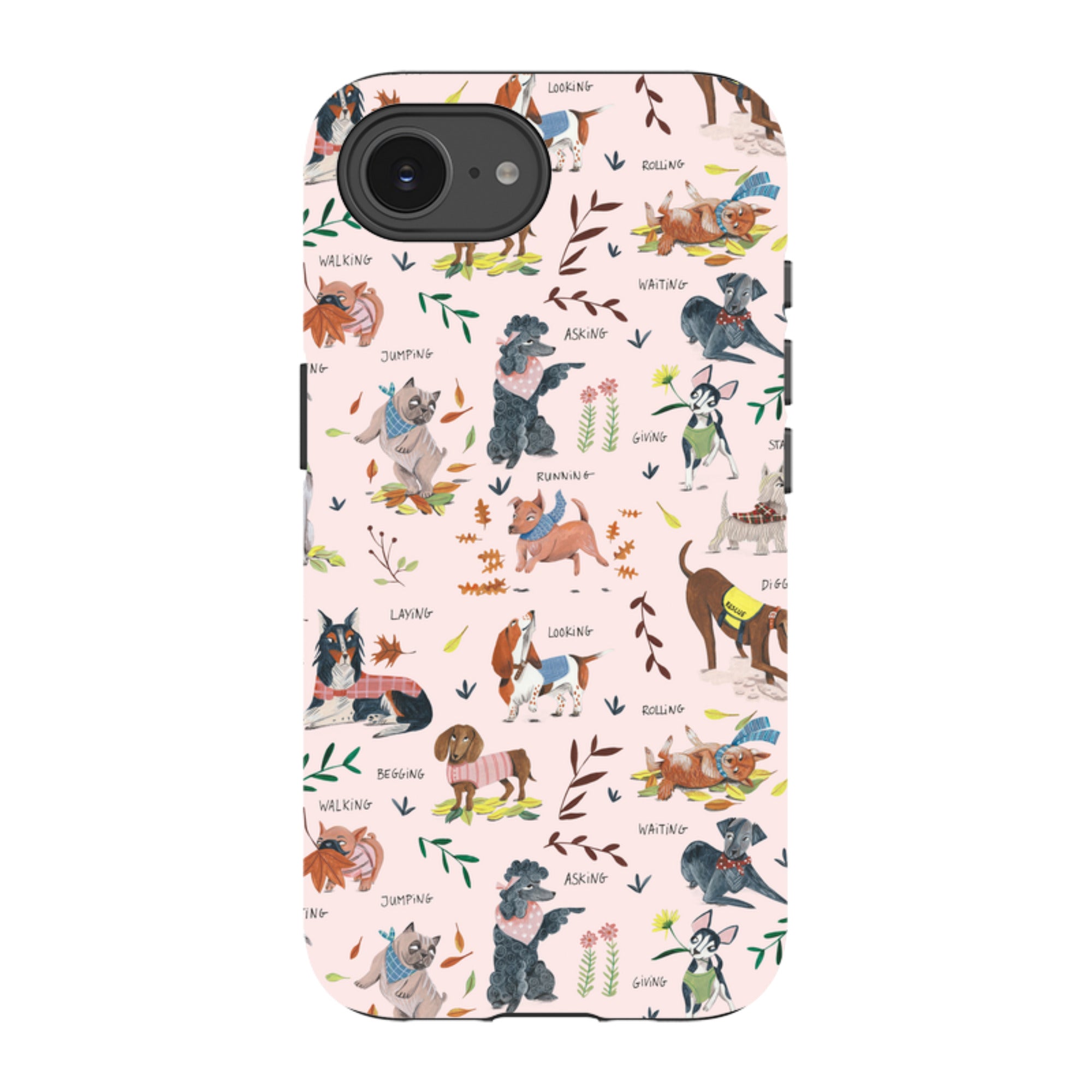iPhone Tough Case - Dog Pattern By Caroline Bonne Muller