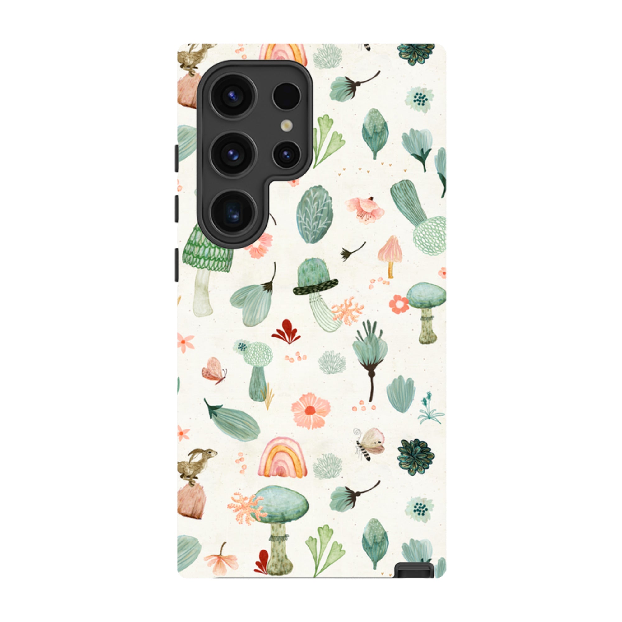 Samsung Tough Case - Mushroom World Cream By Katherine Quinn