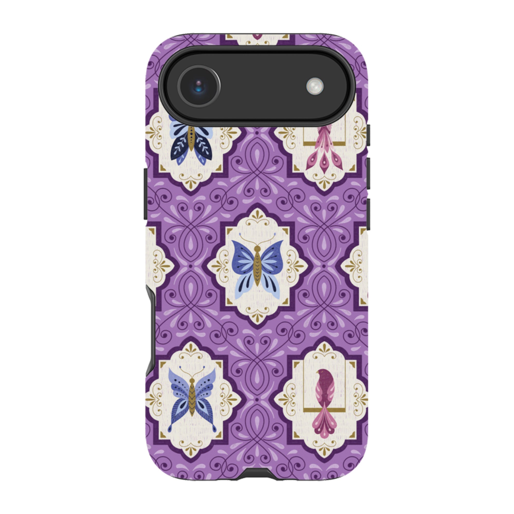 iPhone Tough Case - Wingframes Med Purple By Jenny Zemanek