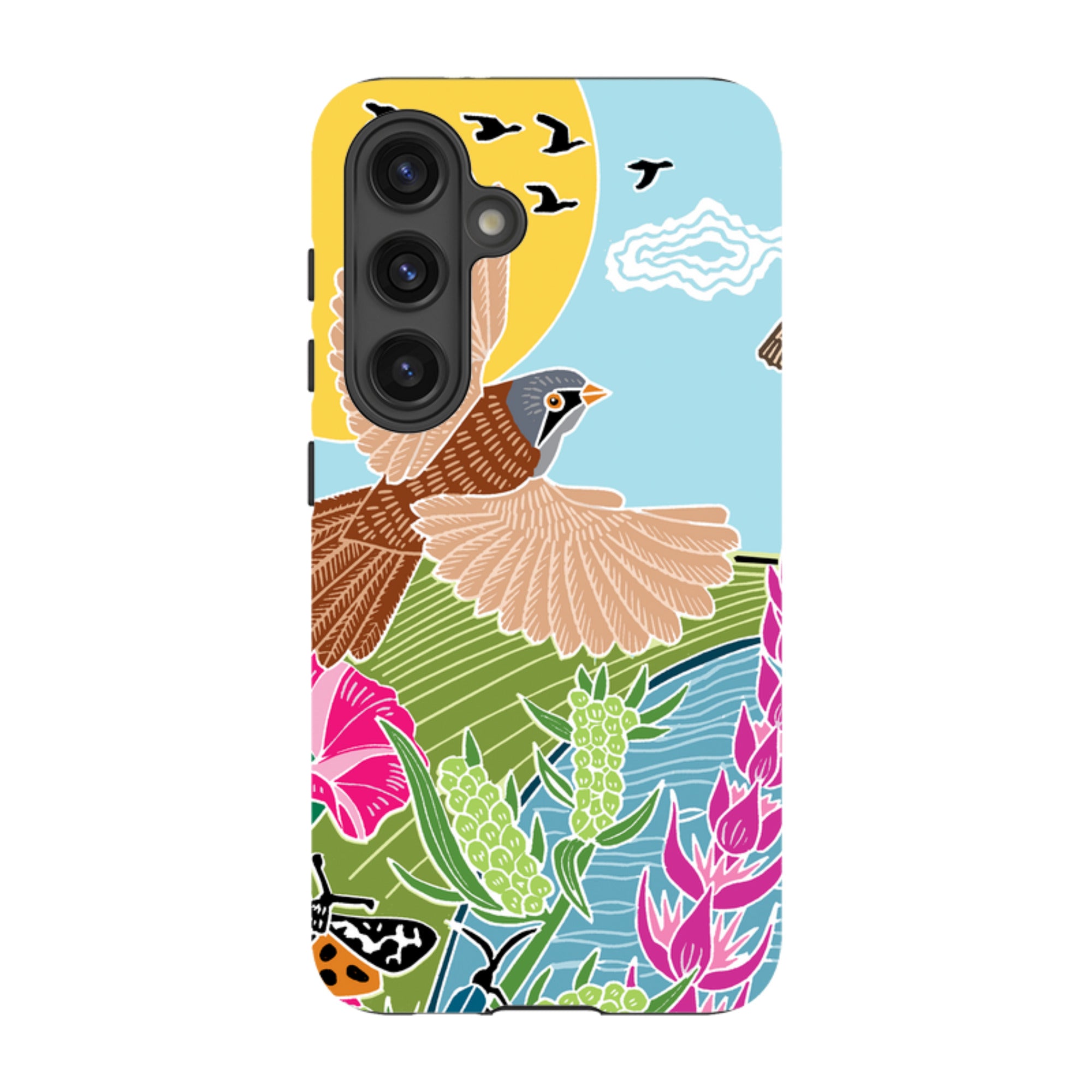 Samsung Tough Case - Bearded Tits By Kate Heiss