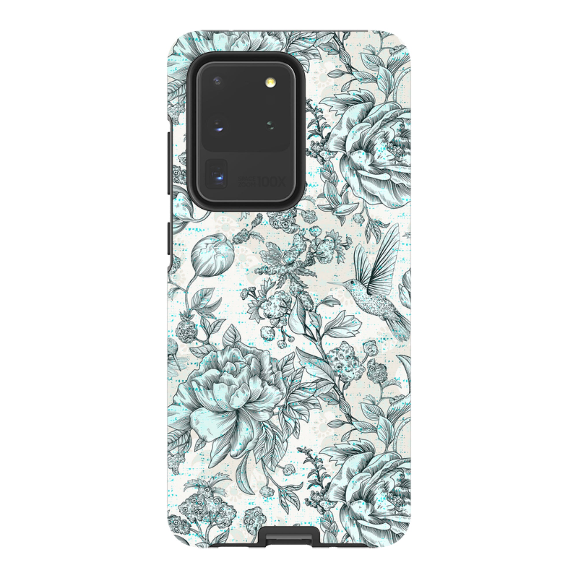 Samsung Tough Case - Blue peonies