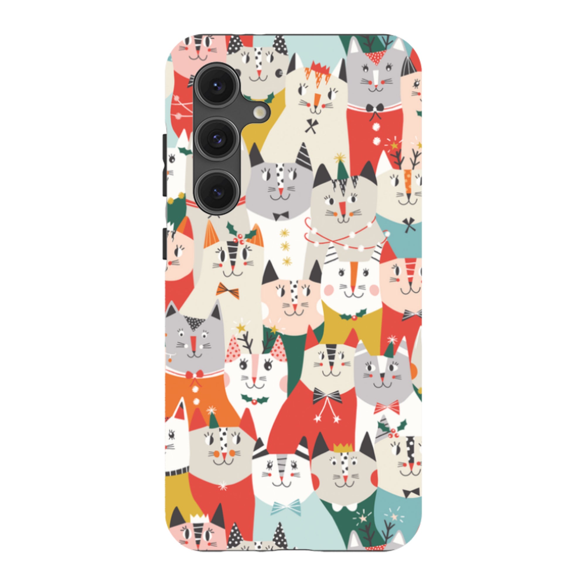 Samsung Tough Case - Christmas cats By Ali Brookes