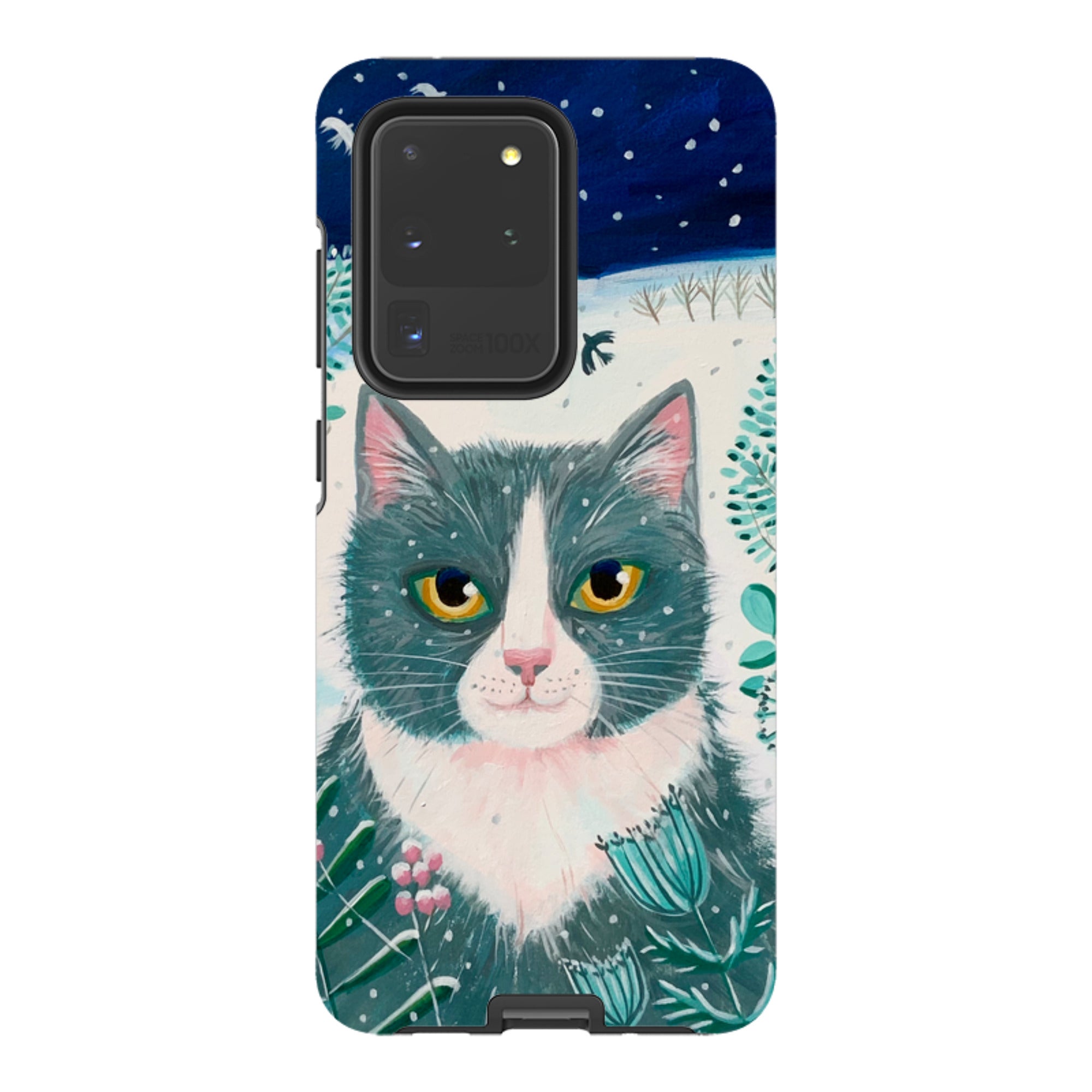 Samsung Tough Case - Xmas Cat By Mary Stubberfield