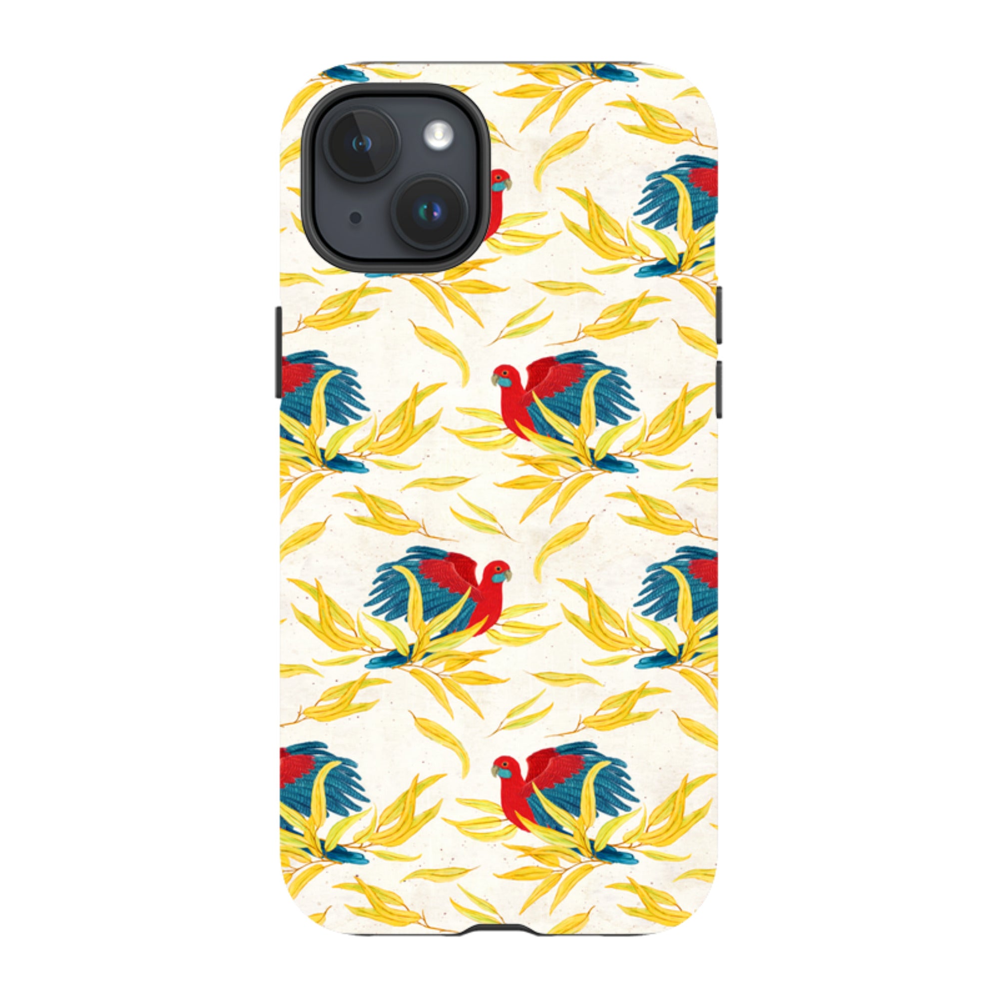 iPhone MagSafe Tough Case - Crimson Rosella By Katherine Quinn