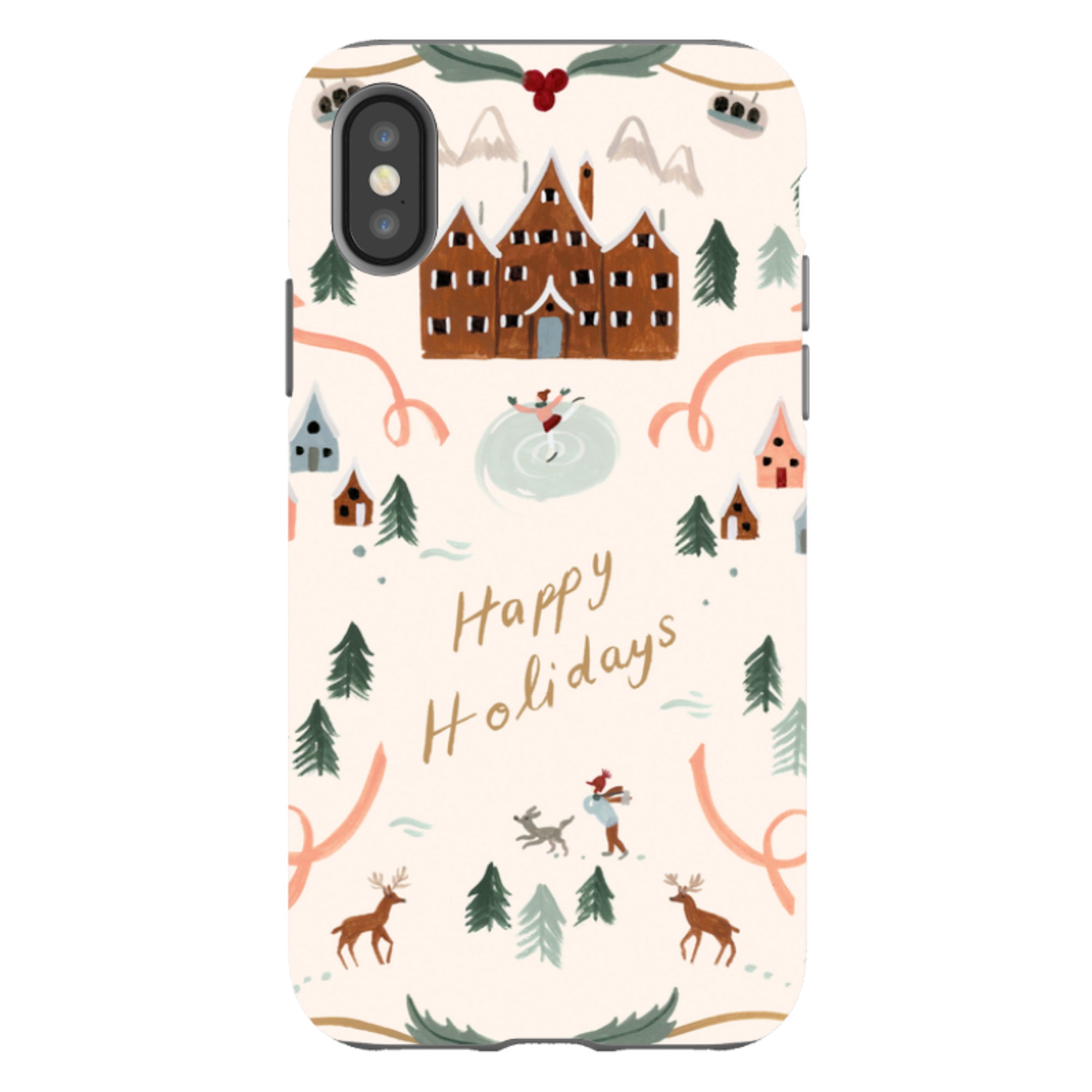 iPhone Tough Case - Happy Holidays By Bex Parkin