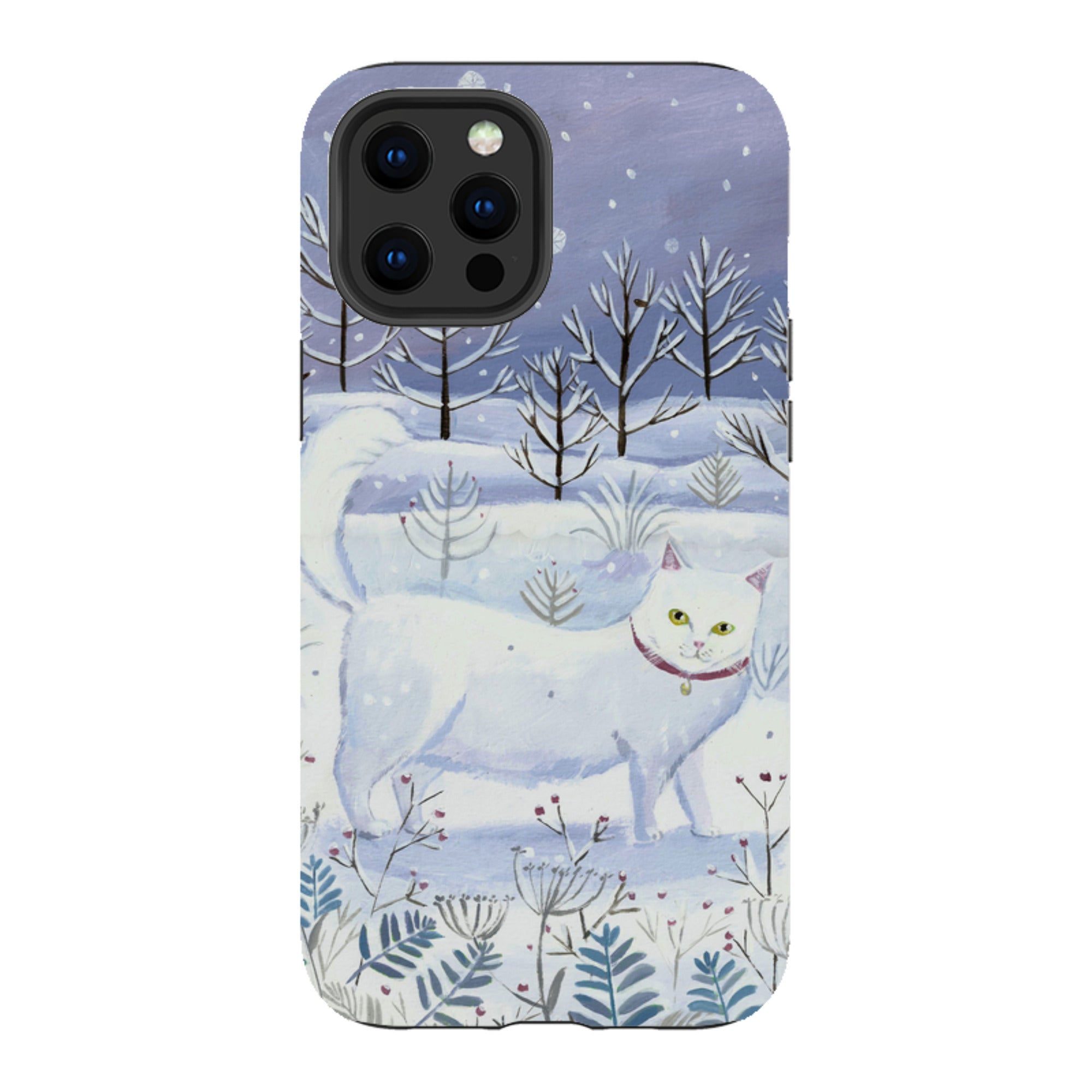 iPhone Tough Case - White Cat By Mary Stubberfield