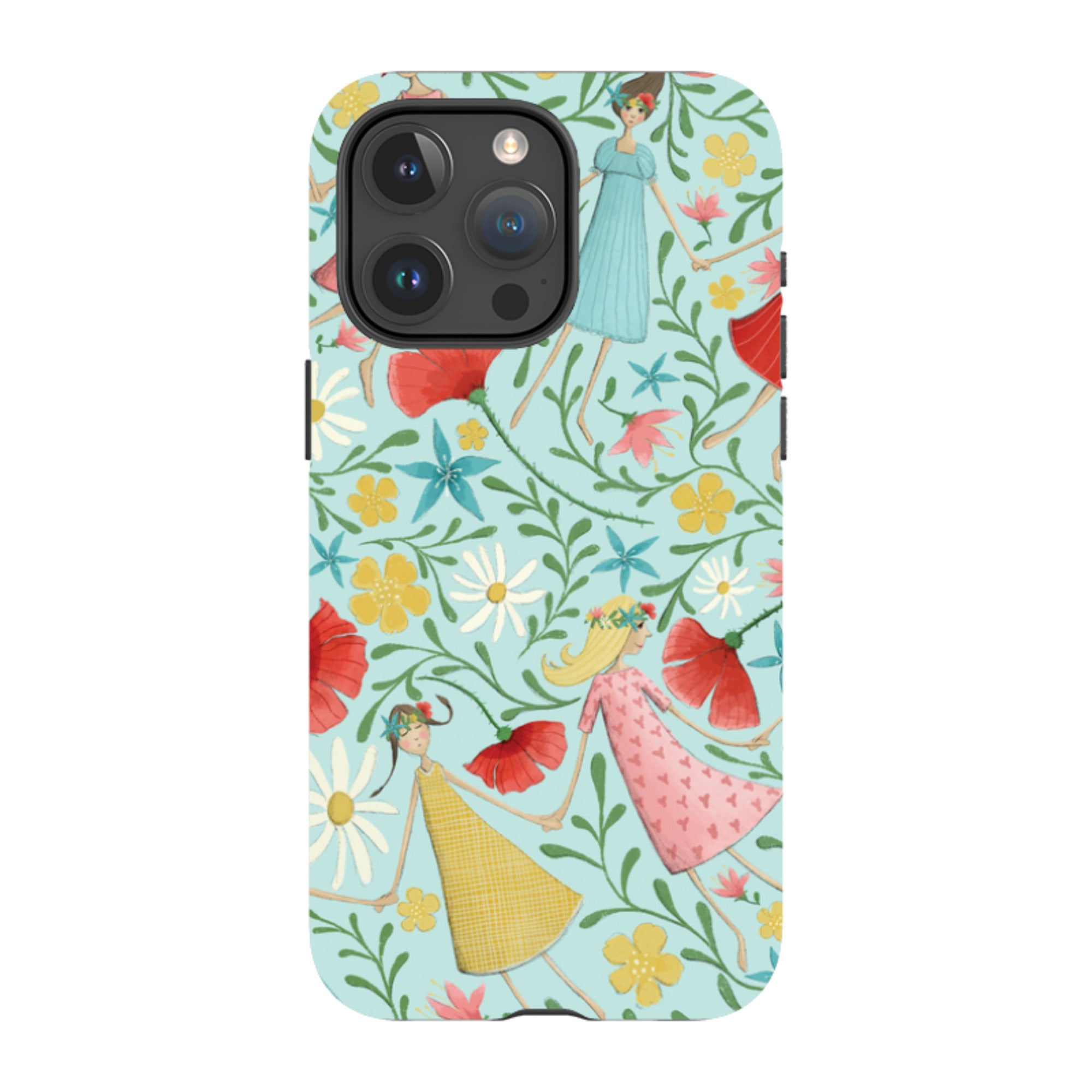 iPhone MagSafe Tough Case - Midsummer Dance Blue By Maja Lindberg