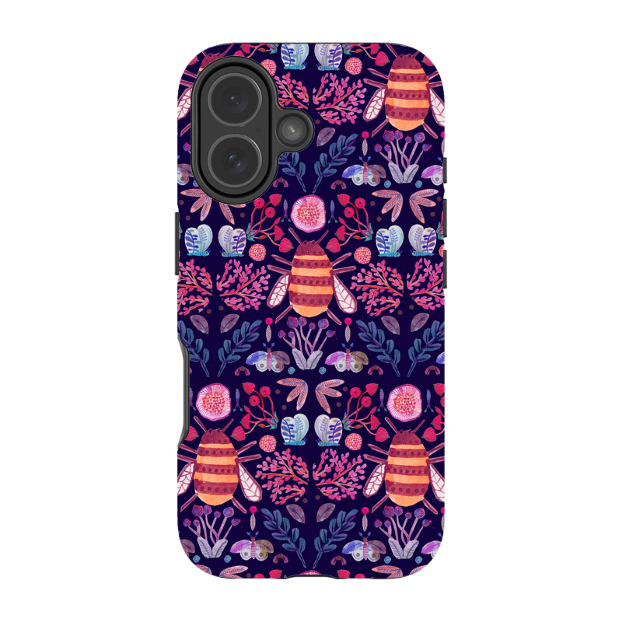 iPhone Tough Case - Botanics and Insects By Gabriela Larios