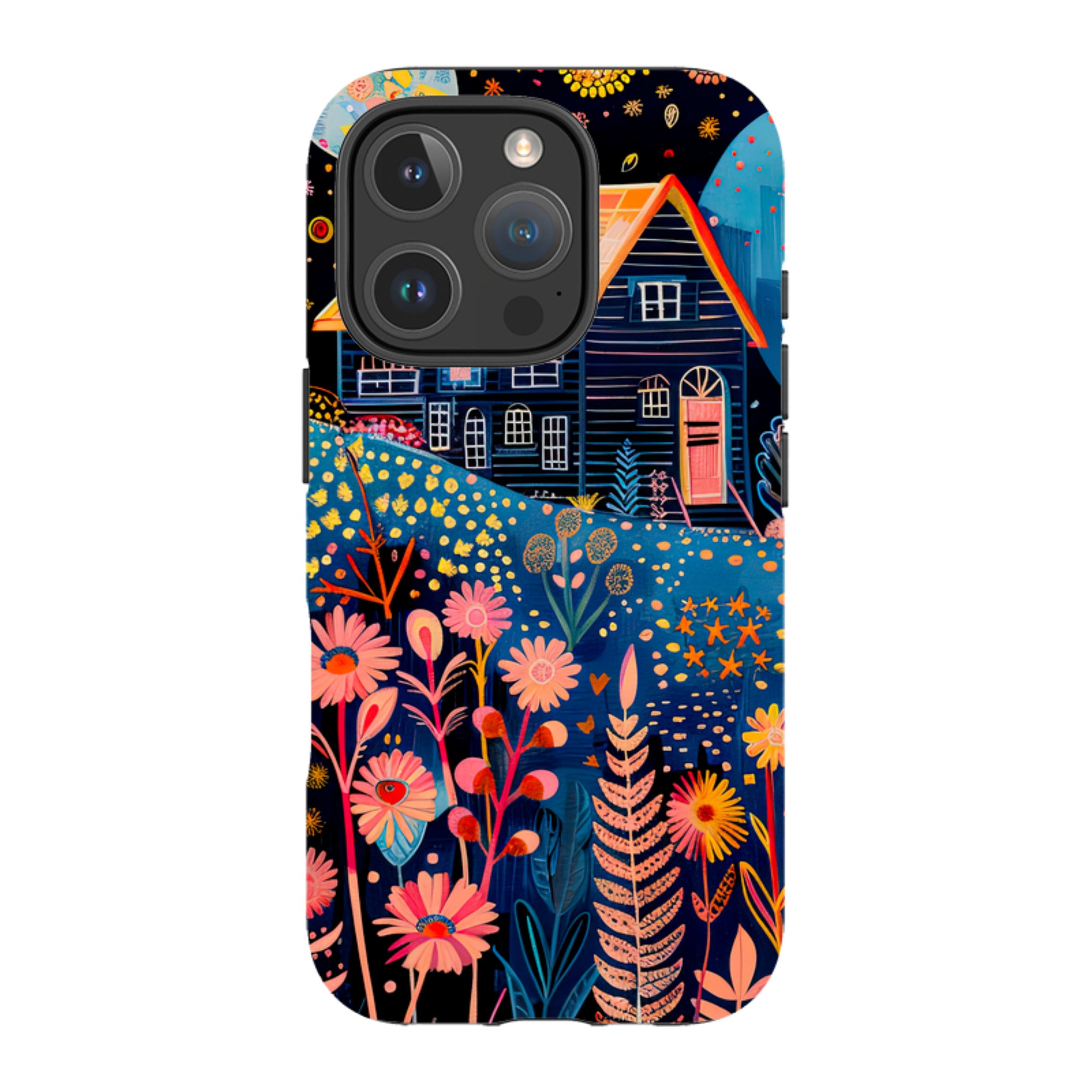 iPhone MagSafe Tough Case - Folk Art House V