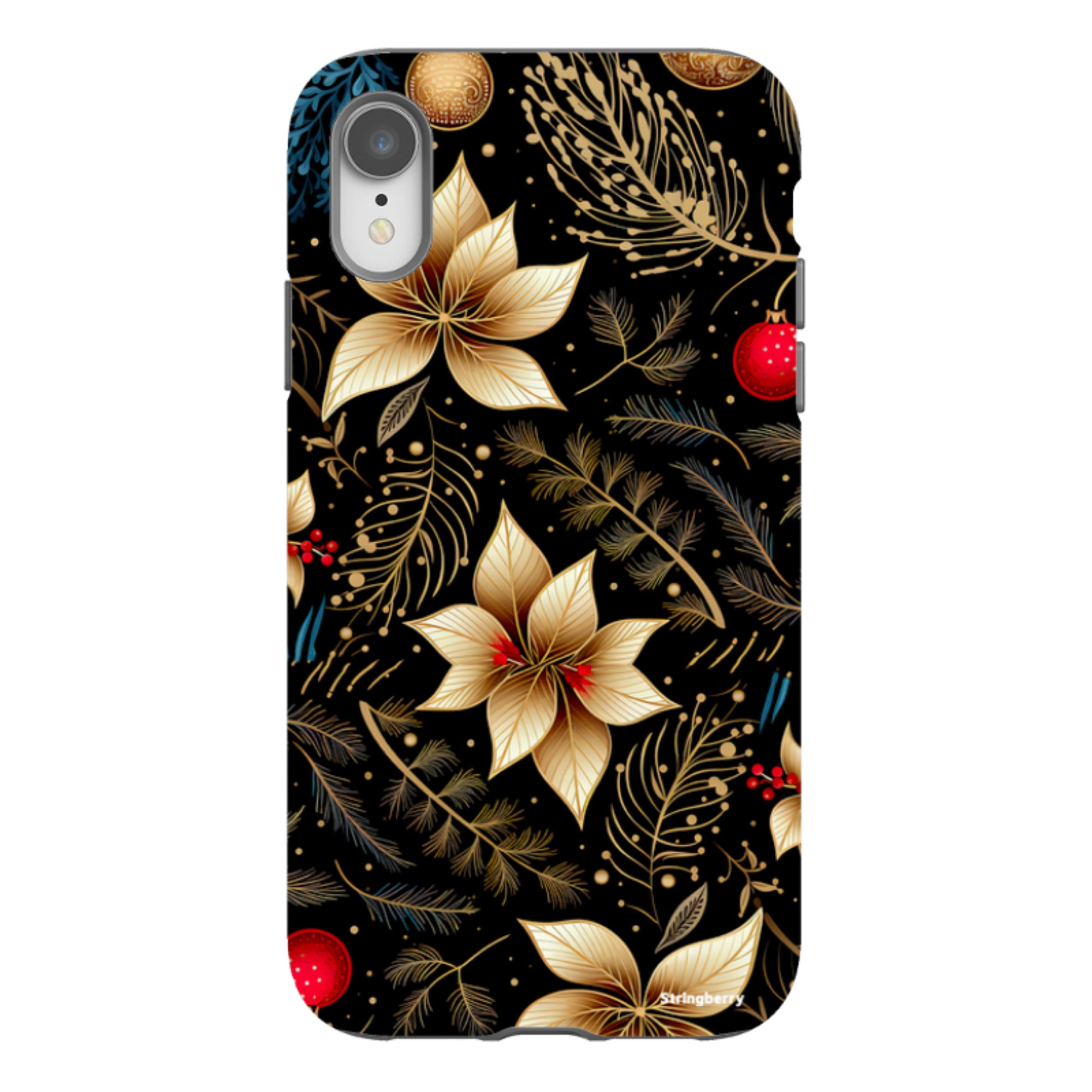 iPhone Tough Case - Golden Winter Floral