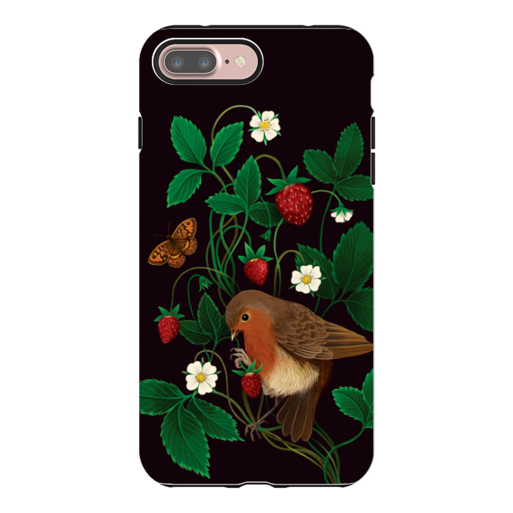 iPhone Tough Case - Strawberry Thief By Anna Stead