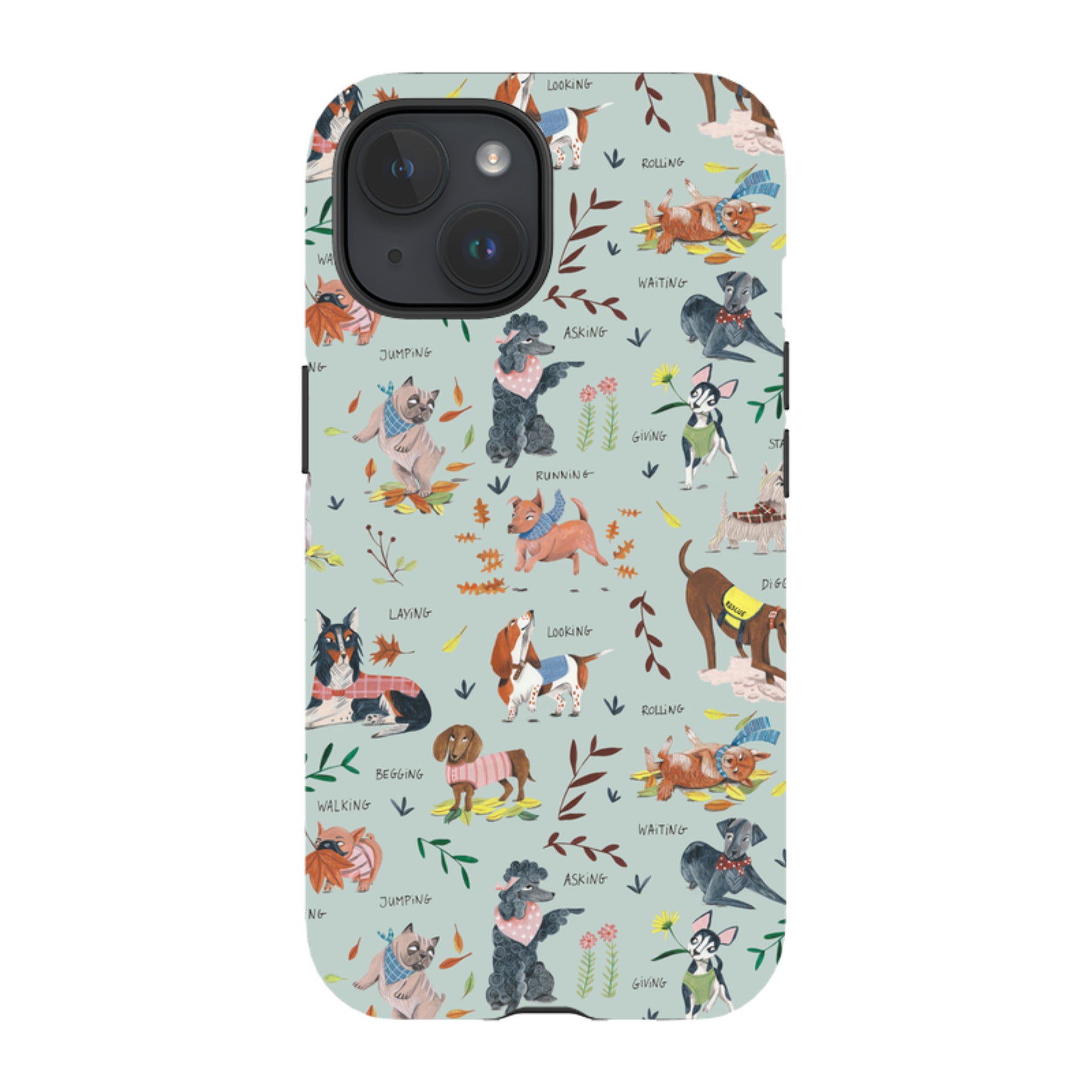 iPhone MagSafe Tough Case -  Dog Pattern II By Caroline Bonne Muller